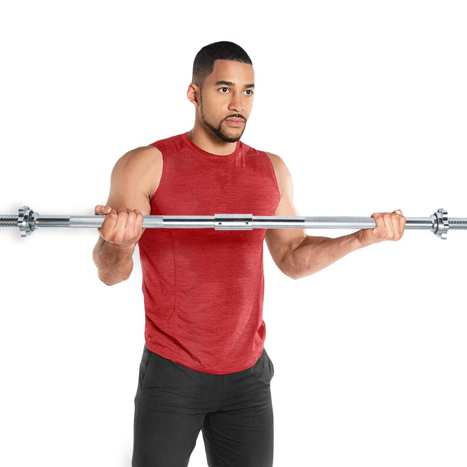 Barra Recta Armable de 47" Cromada Fuxion Sports(CL) Plateado