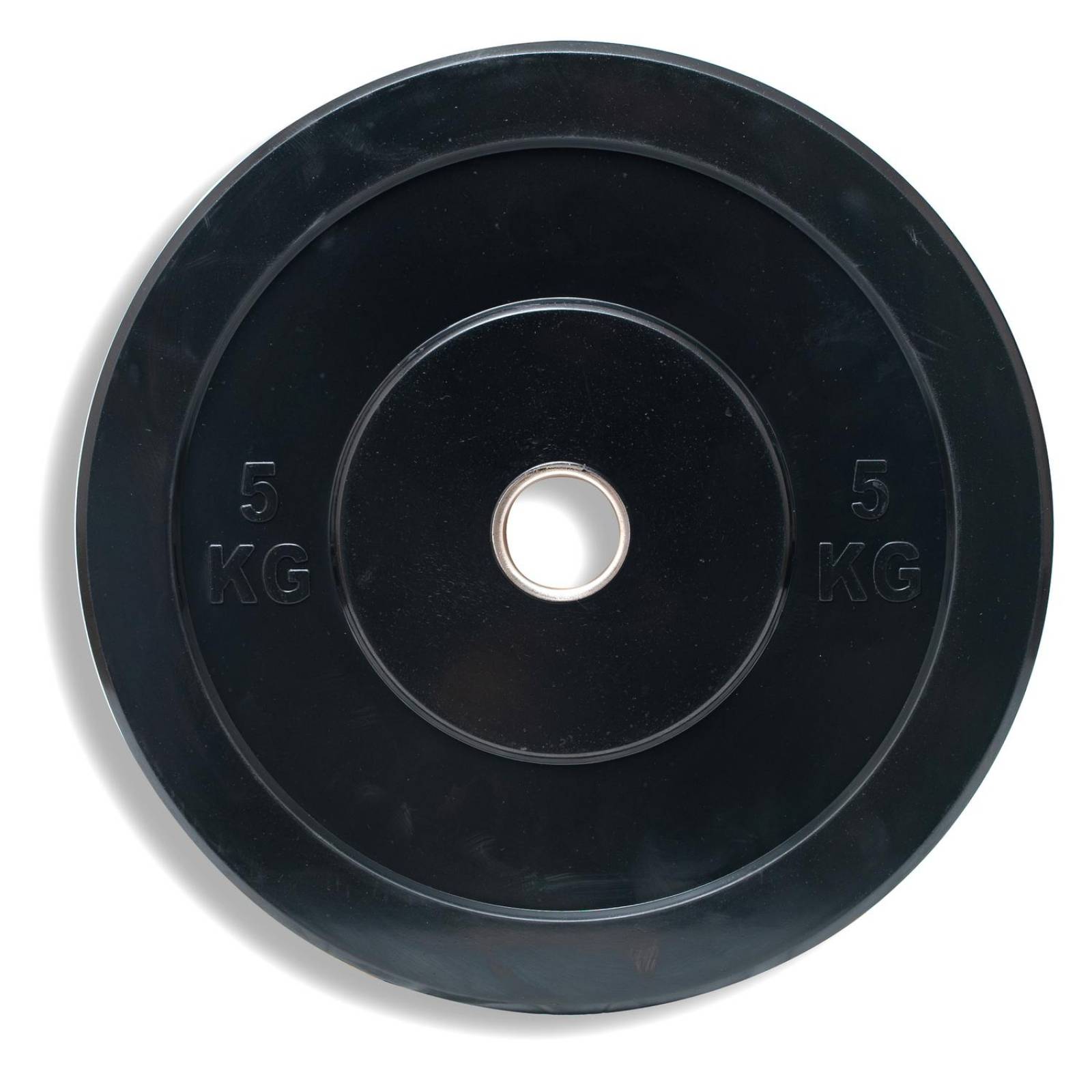 Disco olímpico de goma p/crossfit material para choque -5K(CL)