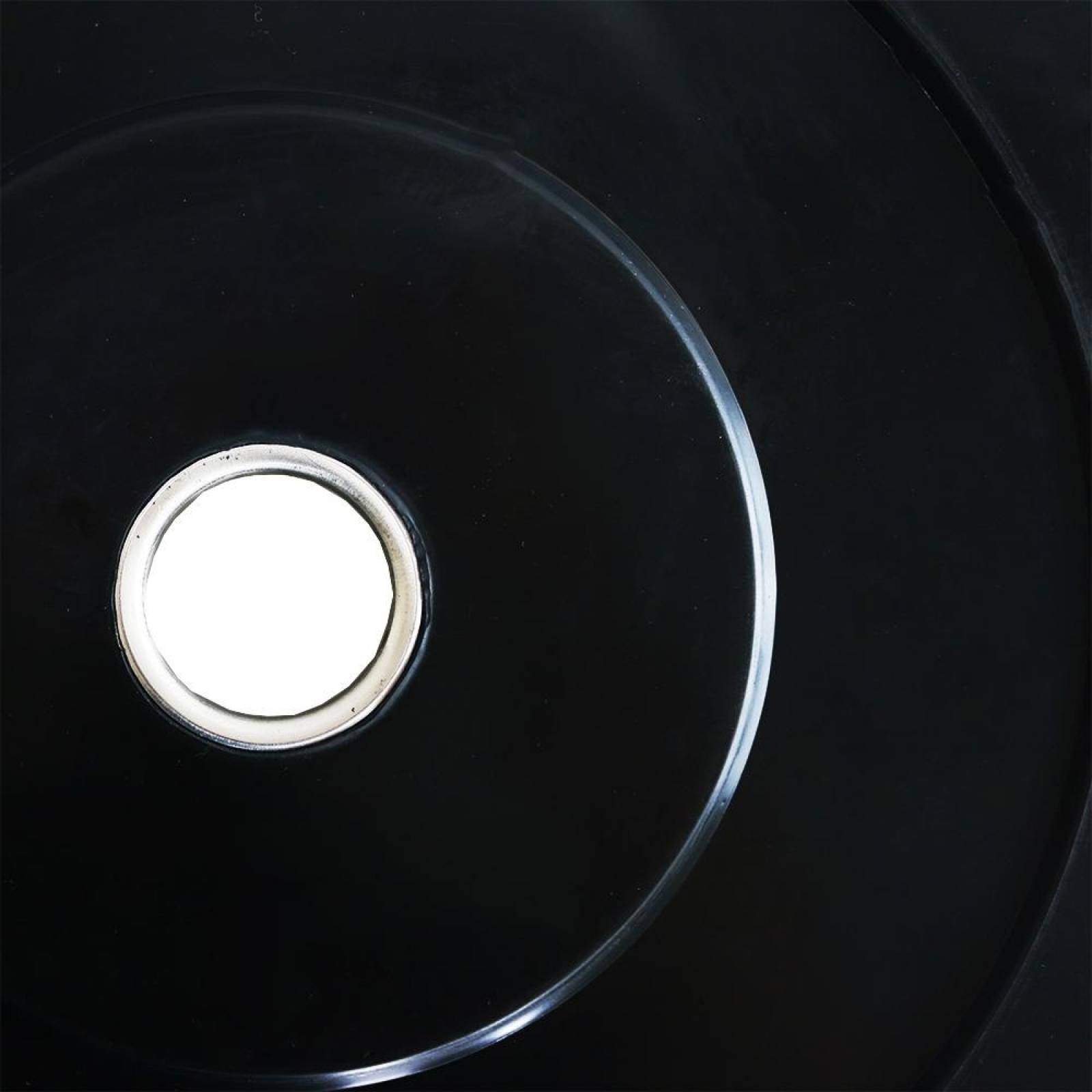 Disco olímpico de goma p/crossfit material para choque -5K(CL)