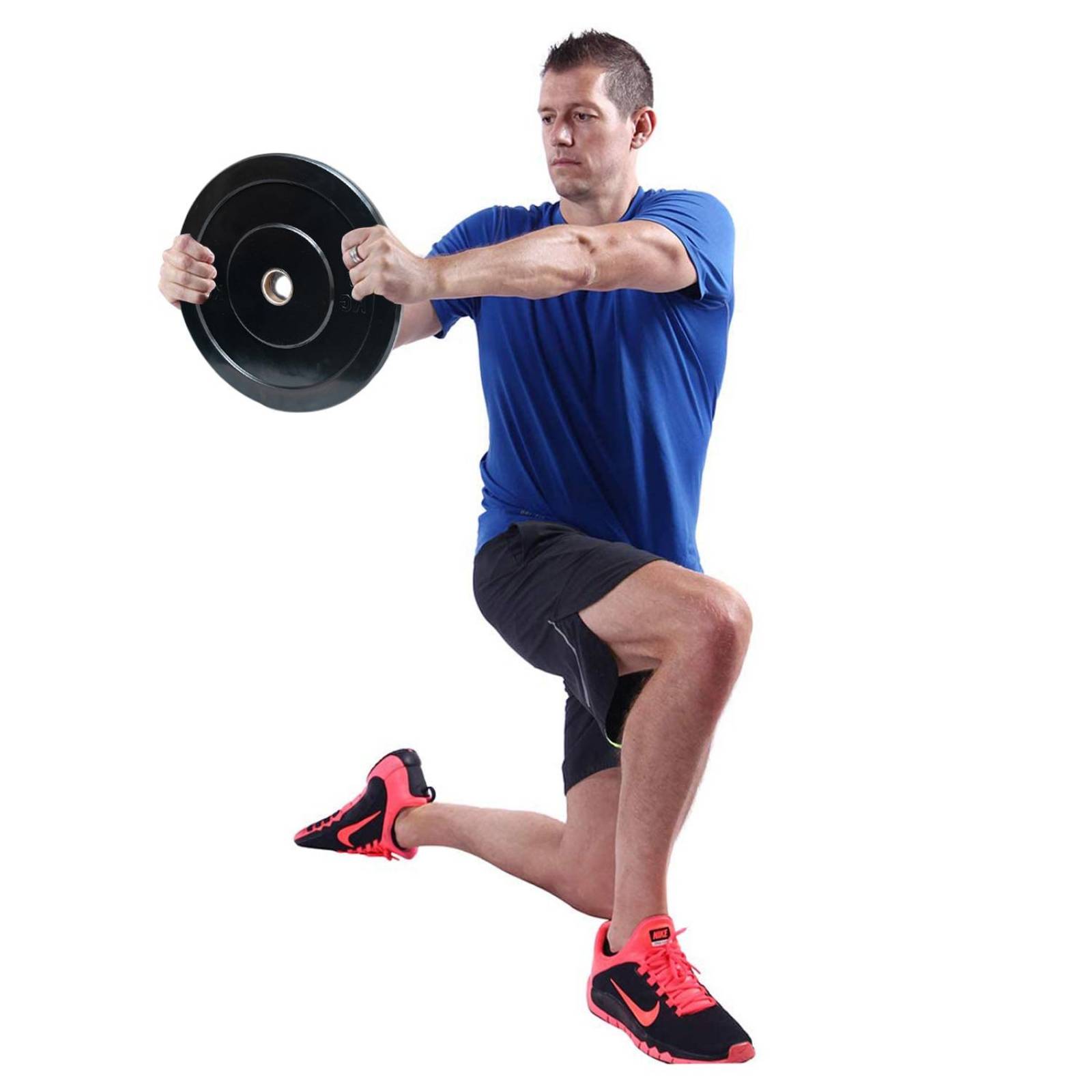 Disco olímpico de goma p/crossfit material para choque -5K(CL)