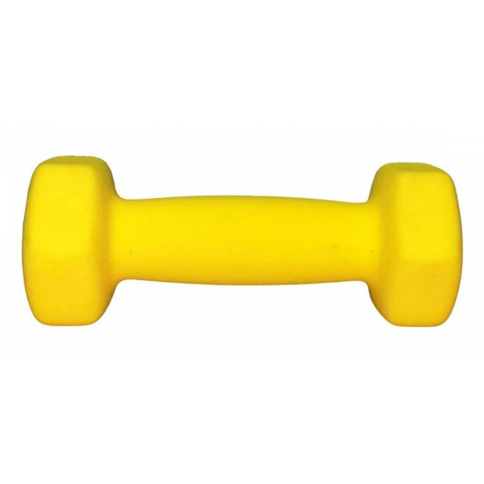 Par De Mancuernas Hexagonales Neopreno 2 Lb 0.9 Kg Amarillo set 2 2lb