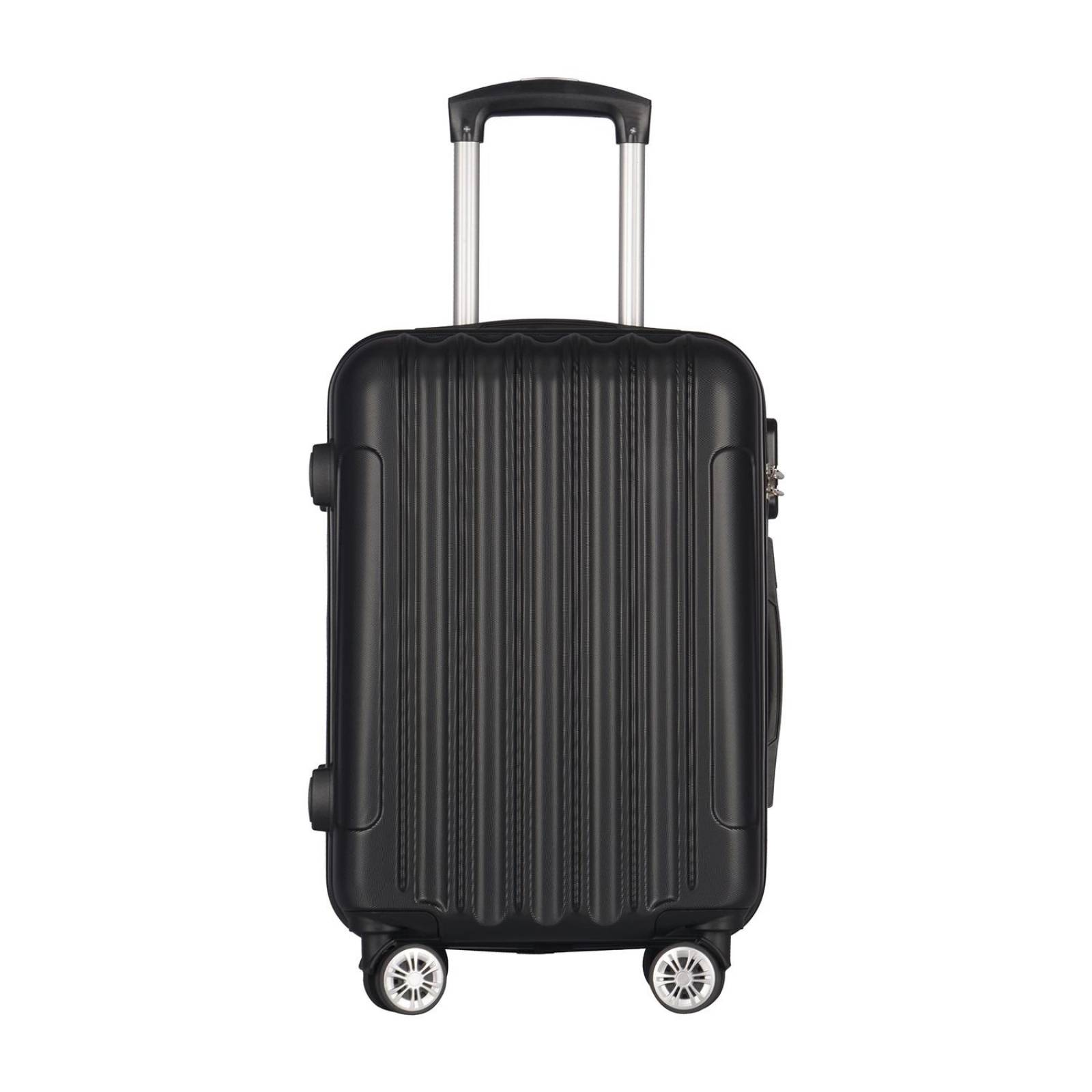 Juego de 3 Maletas de Viaje Check In, Diferentes Tamaños Negro