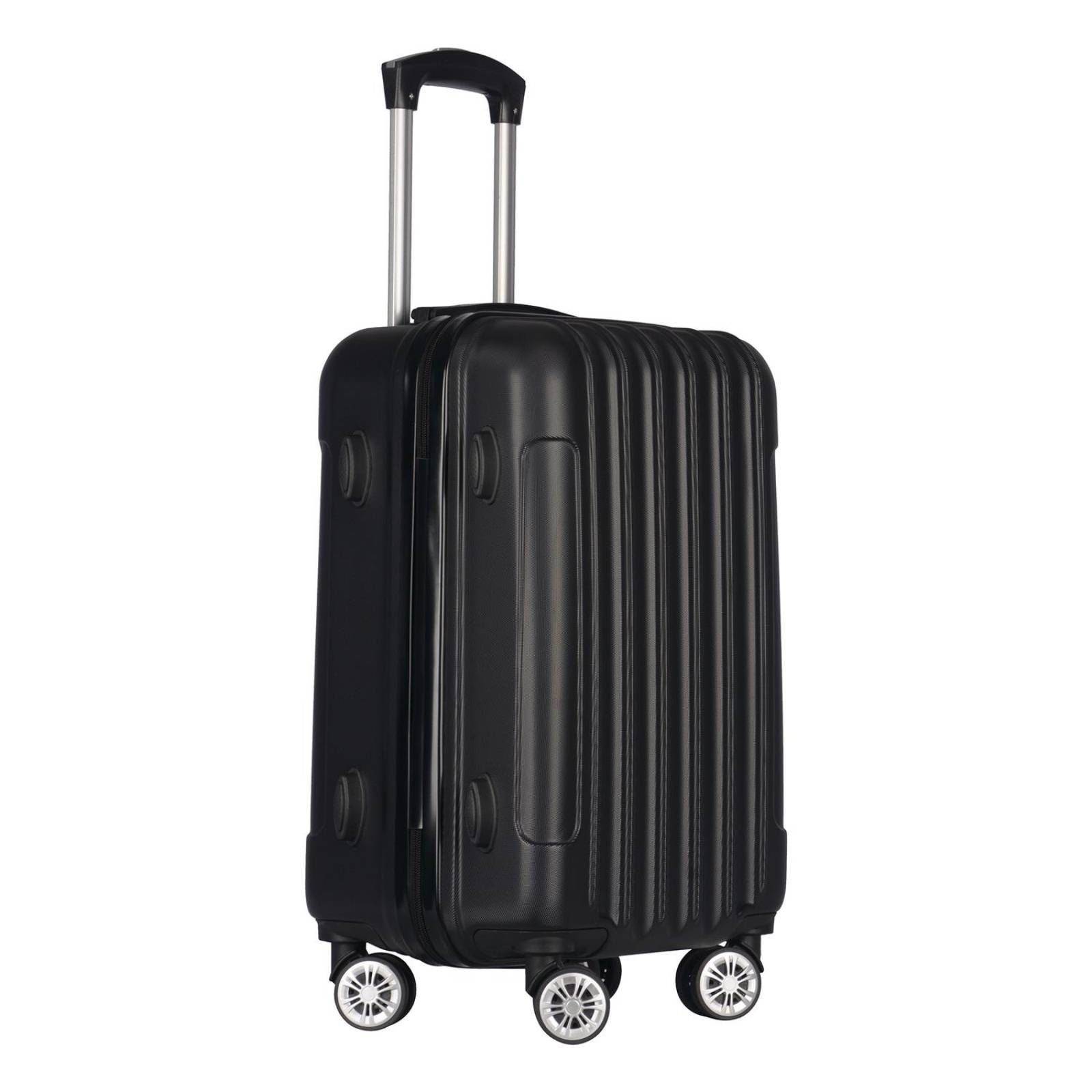 Juego de 3 Maletas de Viaje Check In, Diferentes Tamaños Negro