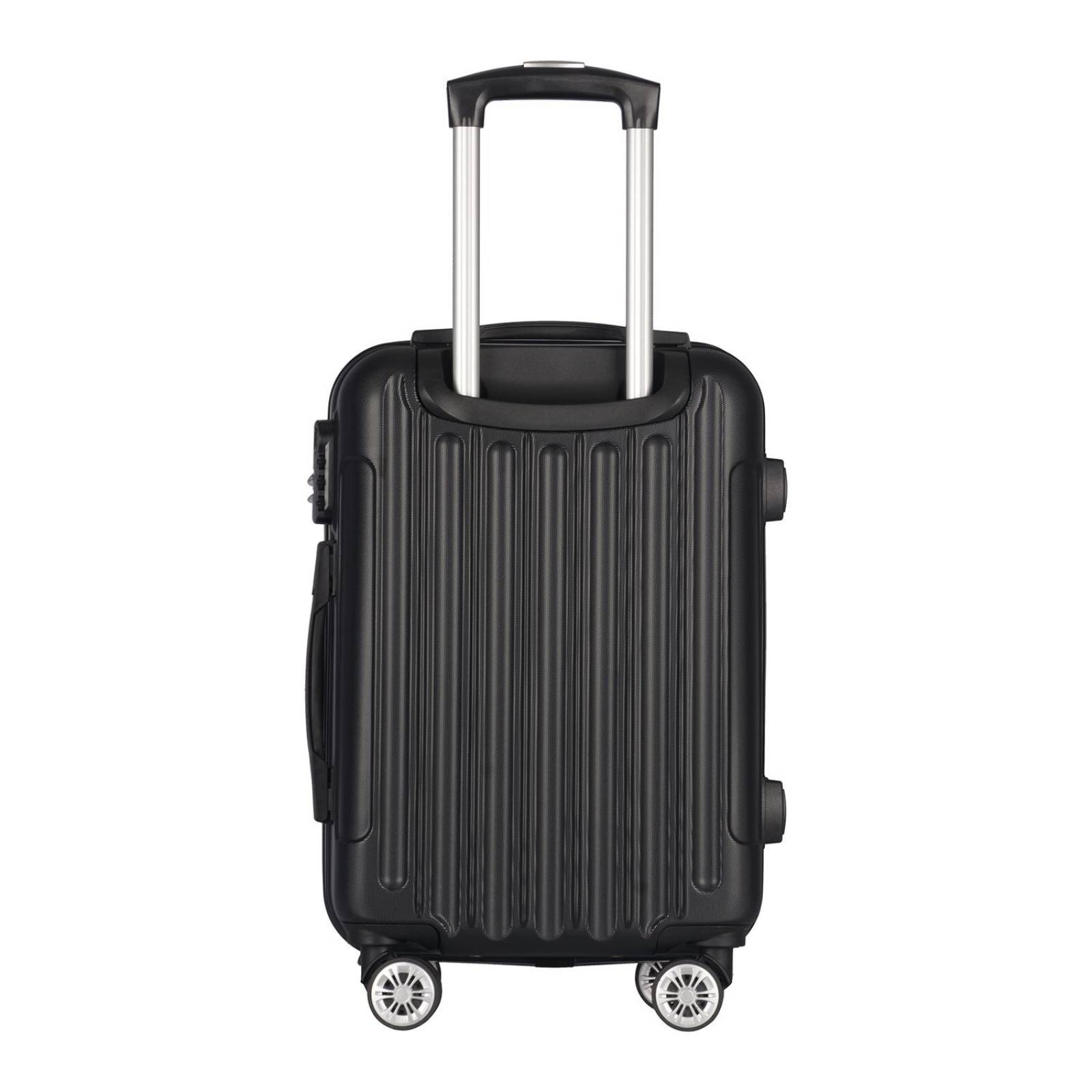 Juego de 3 Maletas de Viaje Check In, Diferentes Tamaños Negro