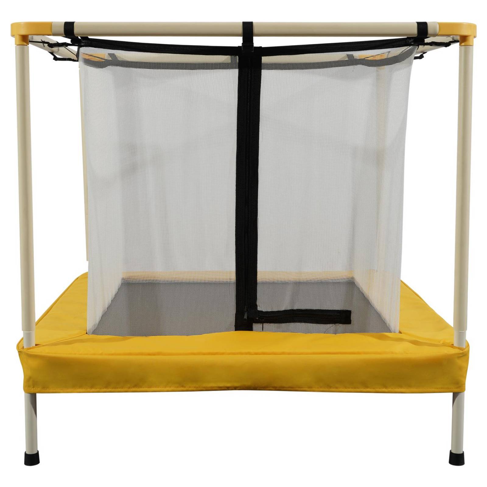 Trampolín Cuadrado Fuxion Toys, Red de Seguridad Brincolin Amarillo Unitalla