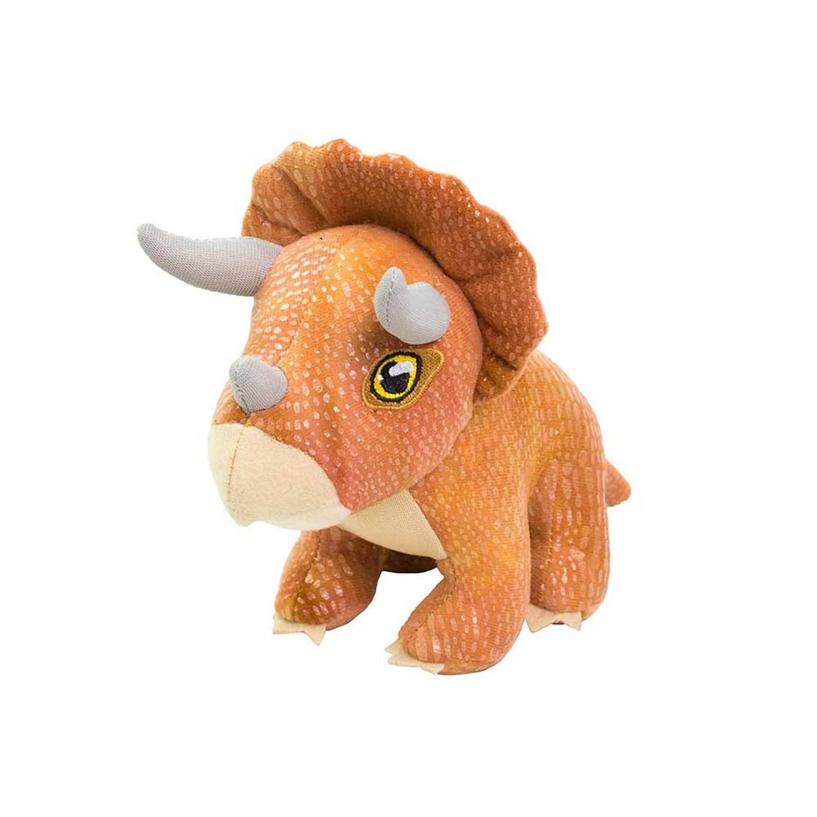 Peluche Triceratops Jurassic World, Juguete Divertido, Suave Naranja Unitalla