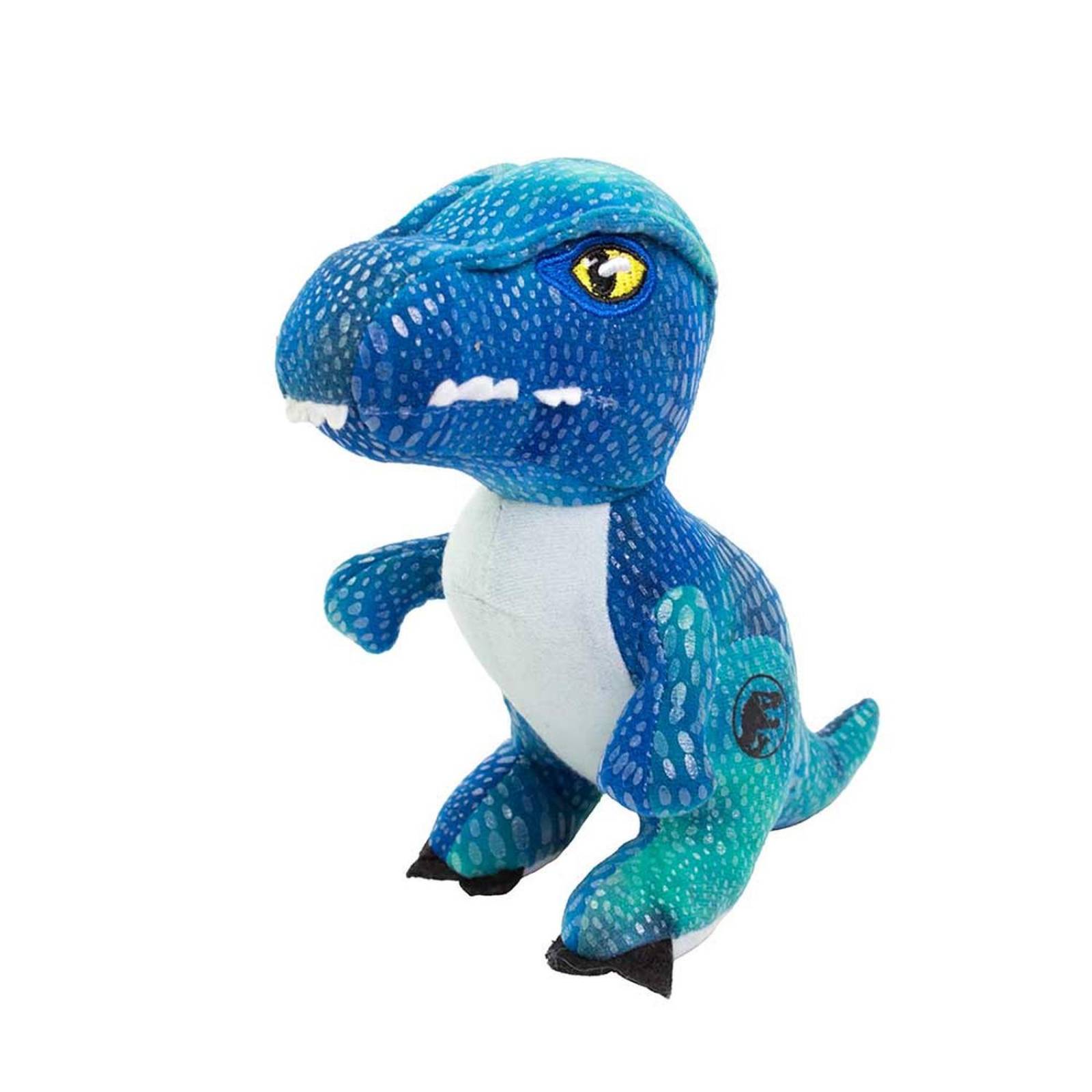 Peluche Core Raptor Jurassic World, Juguete Divertido, Suave Azul Unitalla