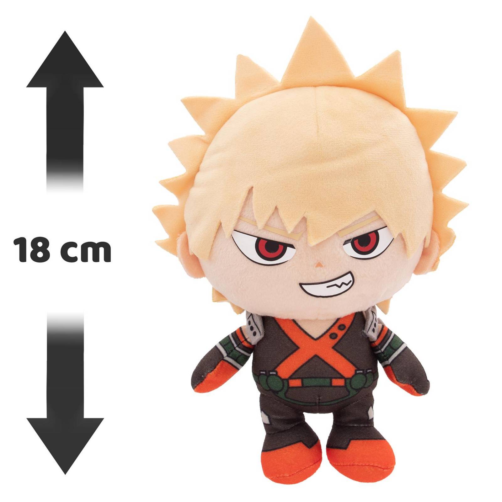 Peluche Anime, Petit, My Hero Academia, 7" Bukago, Juguetes Negro Unitalla