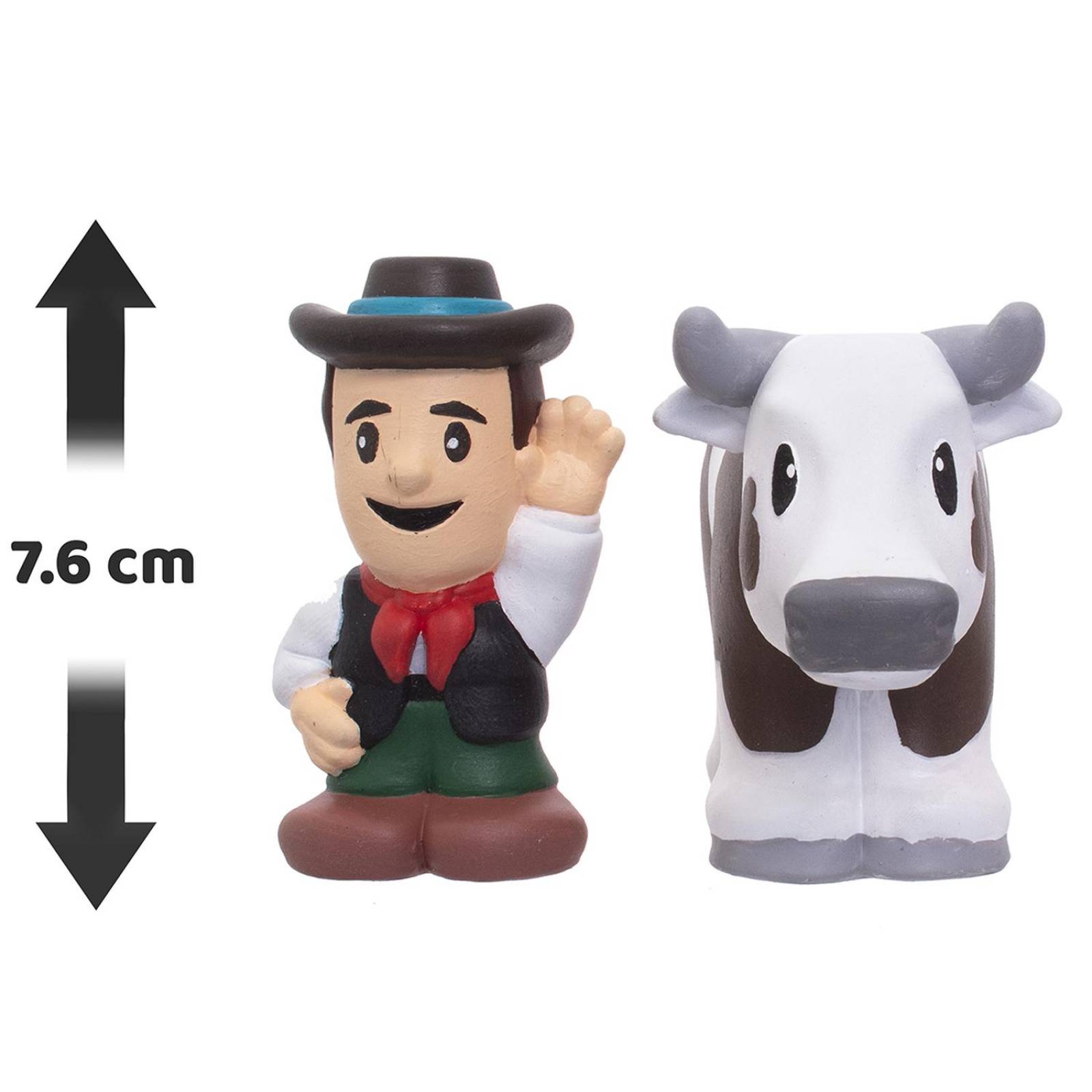 Peluches La Granja de Zenón, Kit Sorpresa con 2 Piezas de 3 Blanco Unitalla