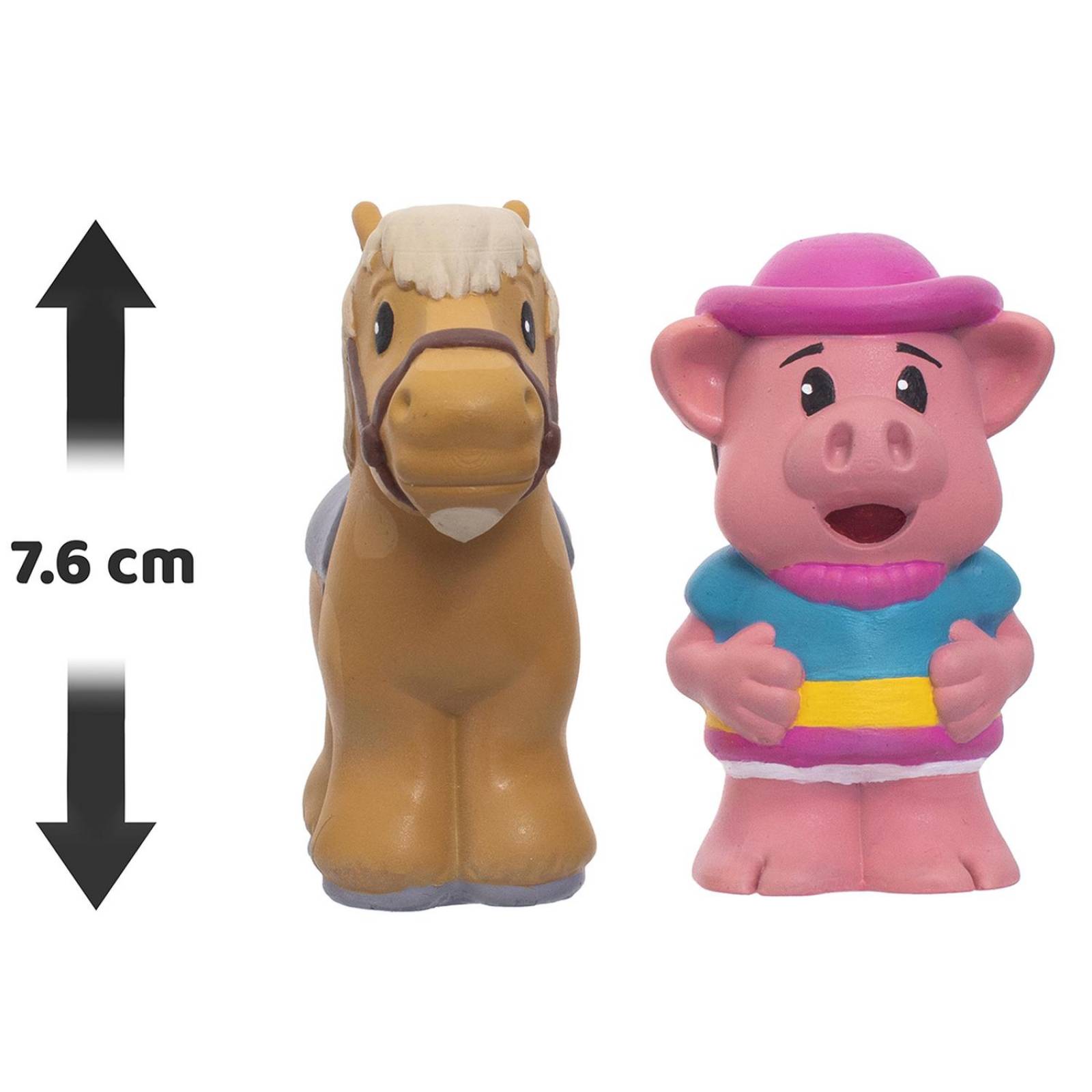 Peluches La Granja de Zenón, Kit Sorpresa con 2 Piezas de 3 Blanco Unitalla