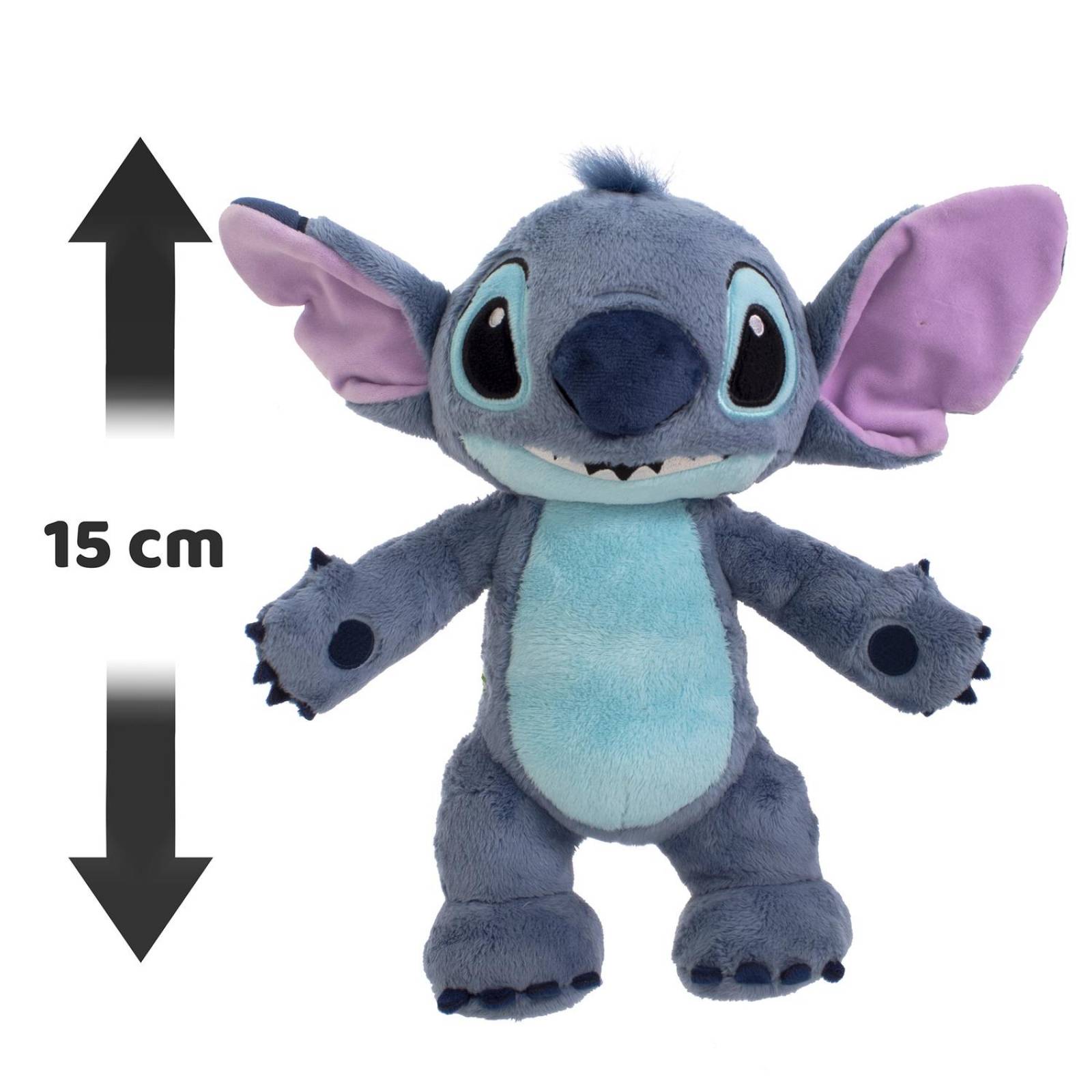 Peluche Disney-Stitch, Muñeco Articulado, Mide 7 cm Azul estandar