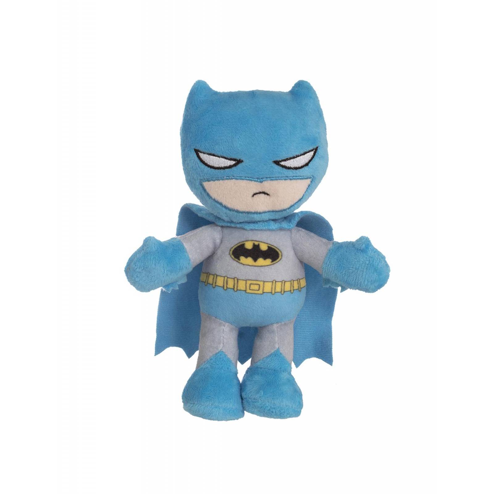 Peluche Articulado Batman, Juguete DC Comics, Coleccionable Azul Unitalla