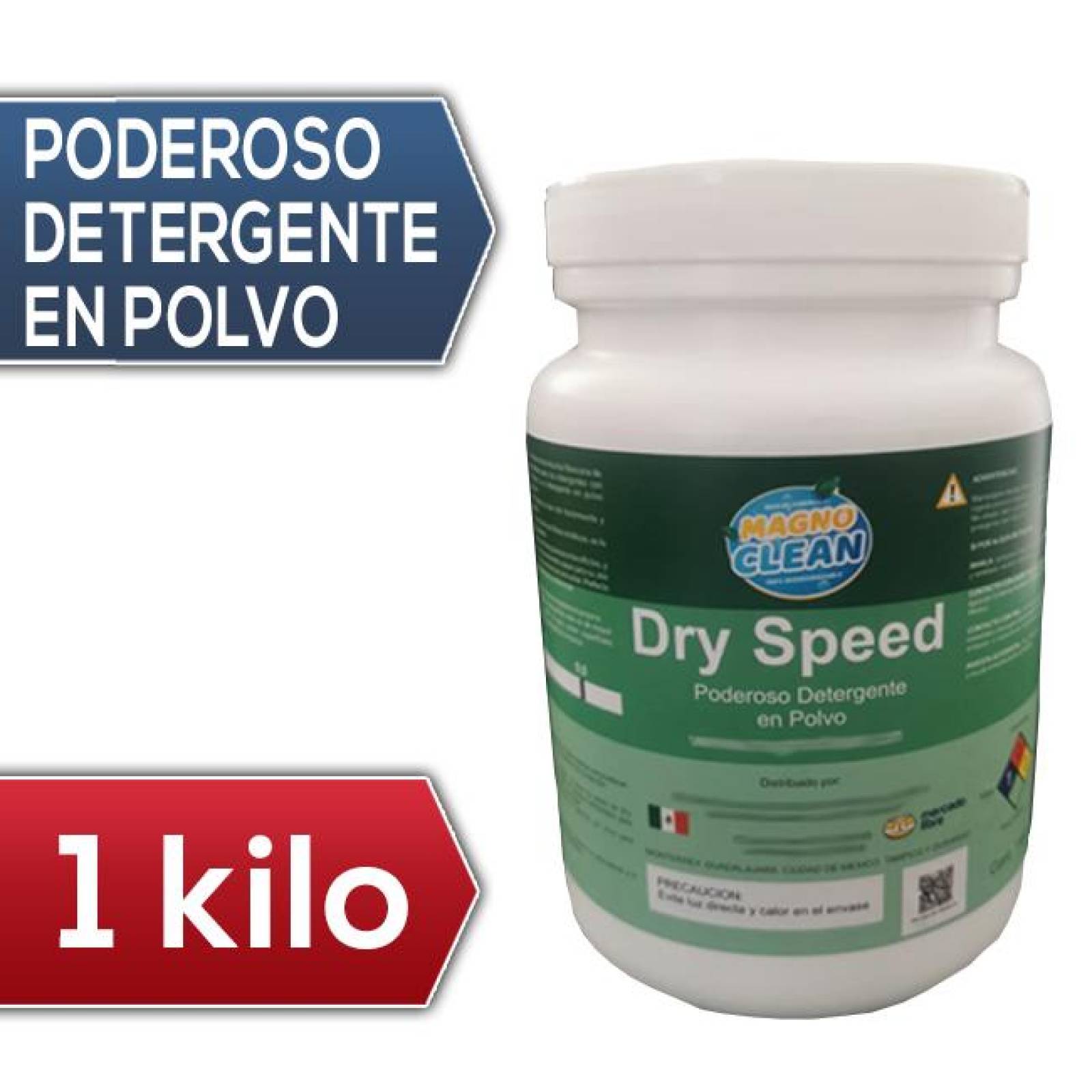 Dry Speed - Poderoso Detergente en Polvo - 1 kg 