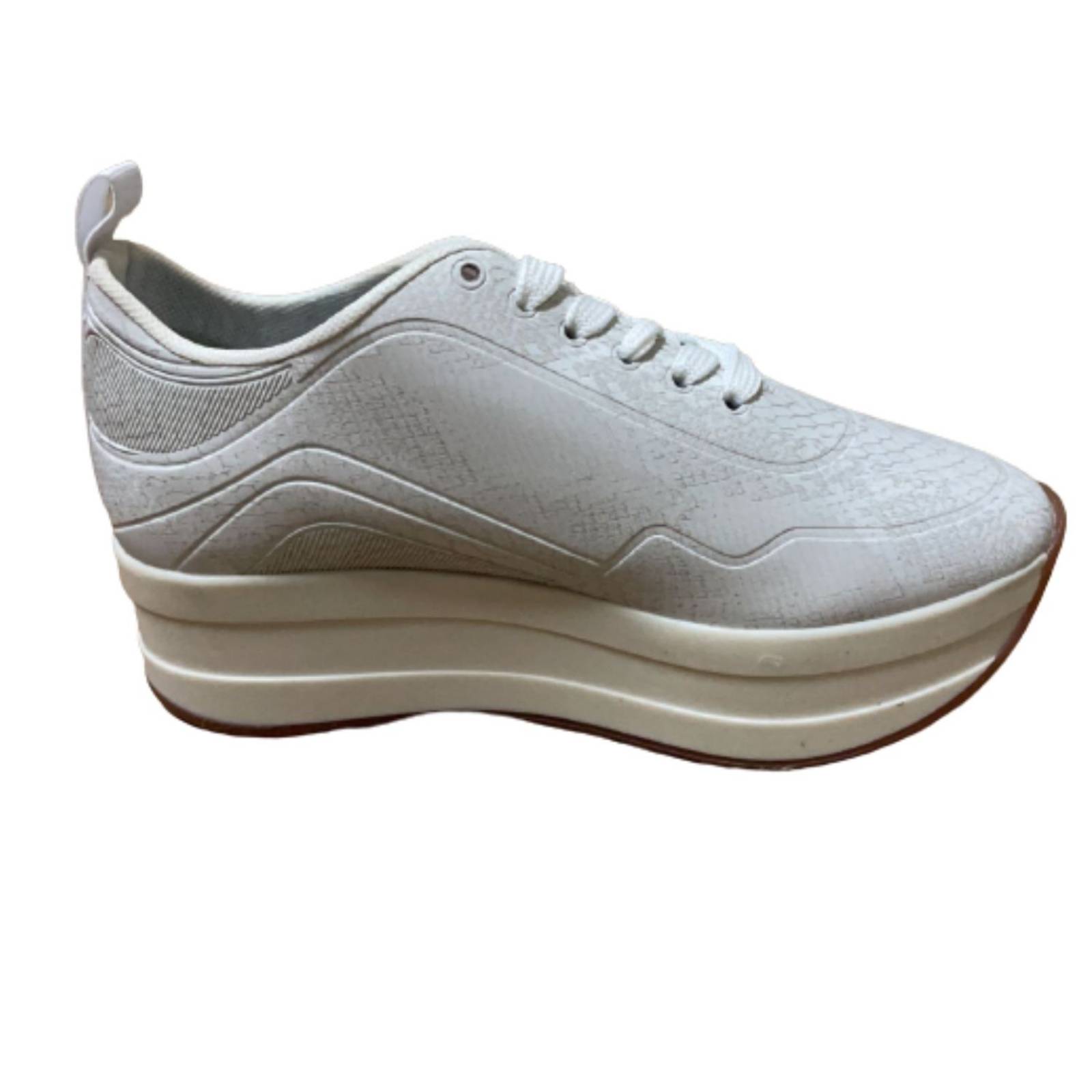 TENIS LEVIS MUJER BLANCO L120096 CASUAL DAMA PLATAFORMA