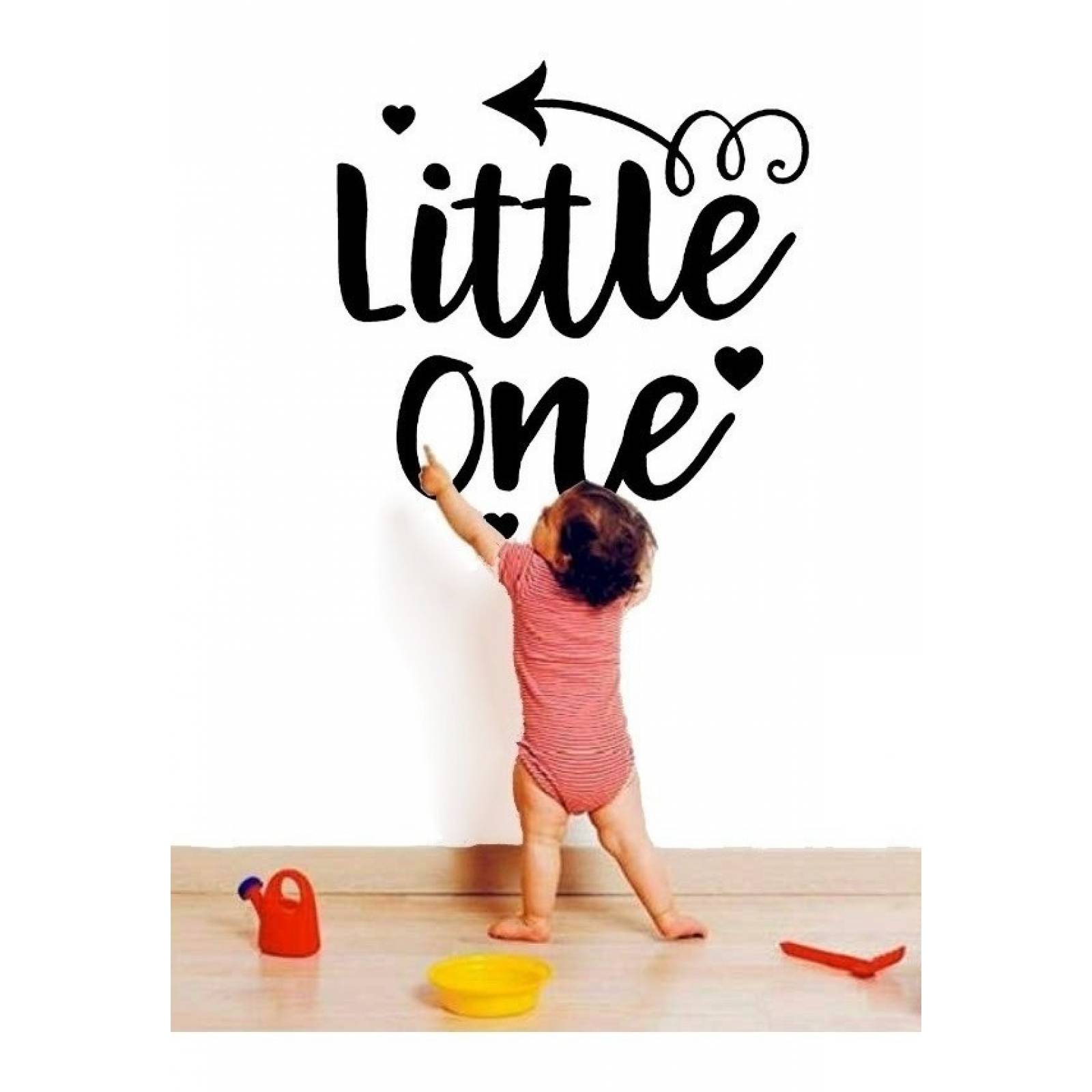 Vinil Decorativo Para Pared Frases Letras Little One Vinilo