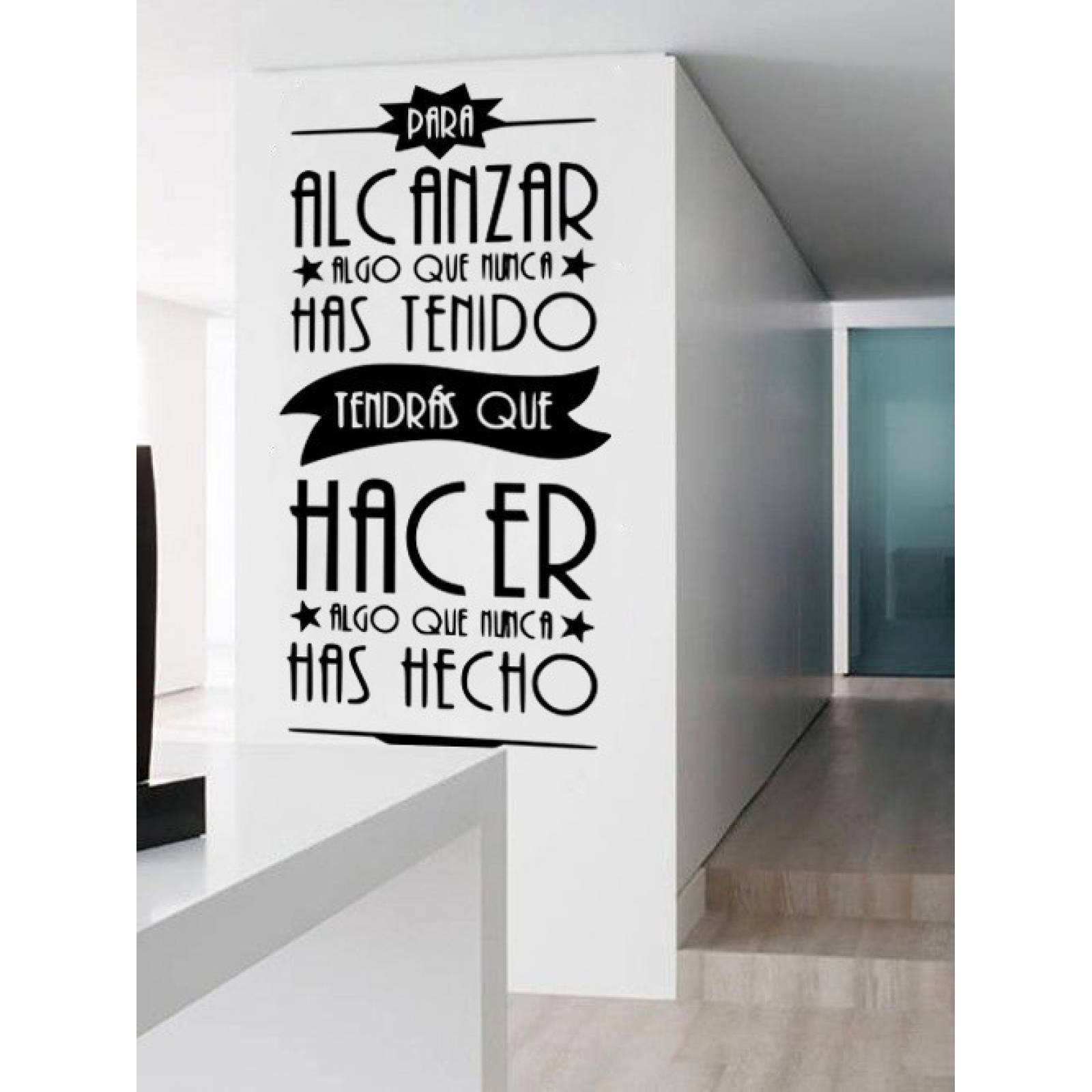 Vinil Decorativo Para Pared Frases Letras Para Alcanzar...