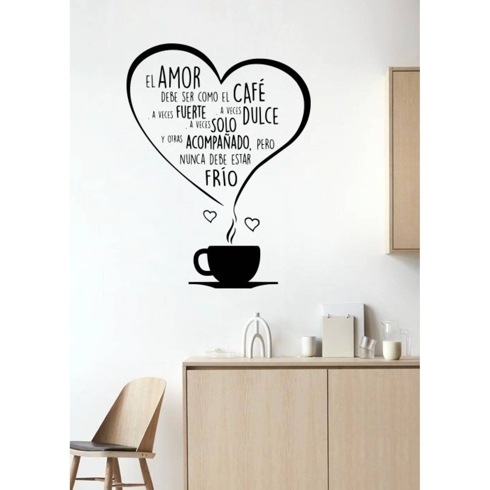 Vinilos Decorativos Vinilo Pared Frases Letras El Amor Cafe