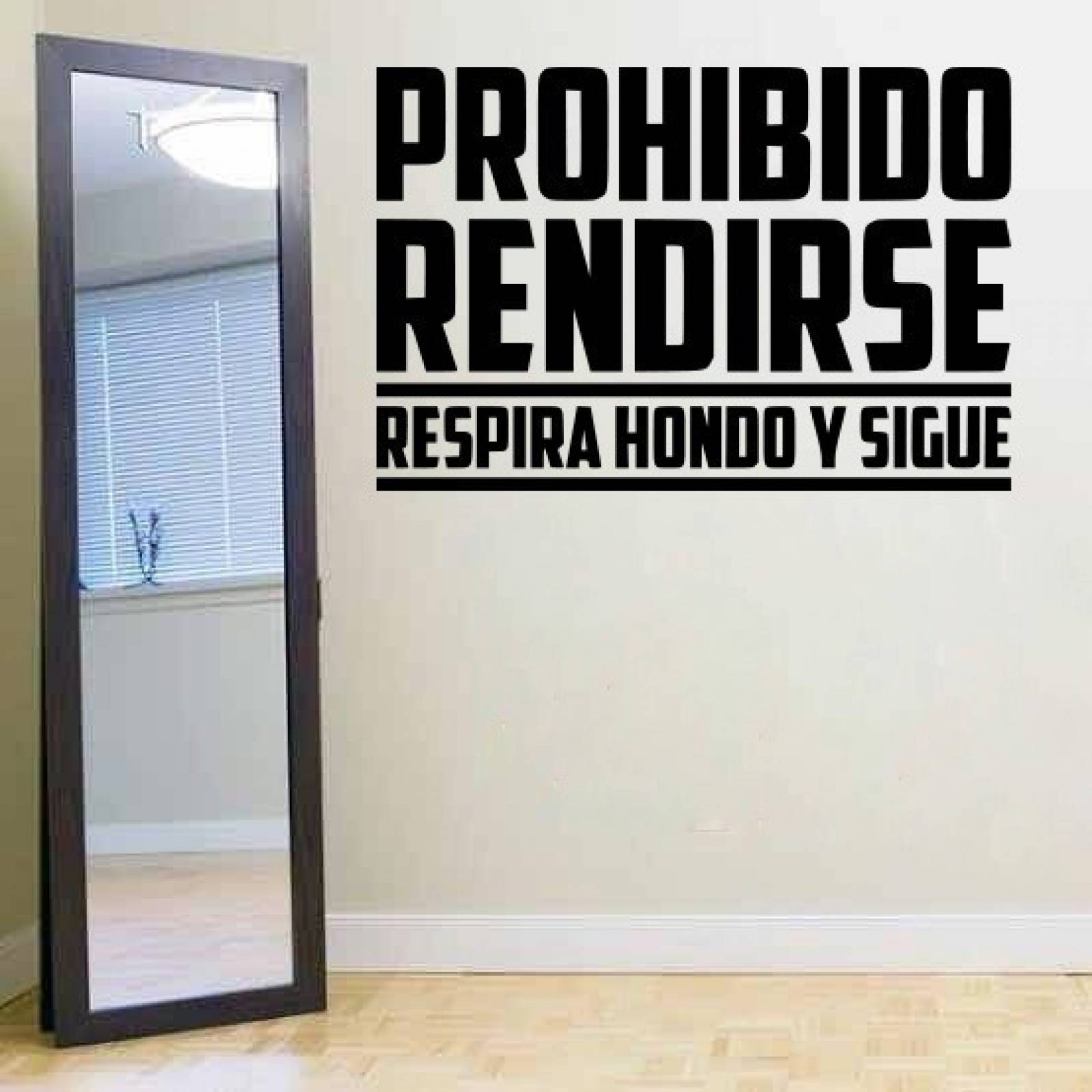 Vinilos Decorativos Vinilo Pared Frases Prohibido Rendirse