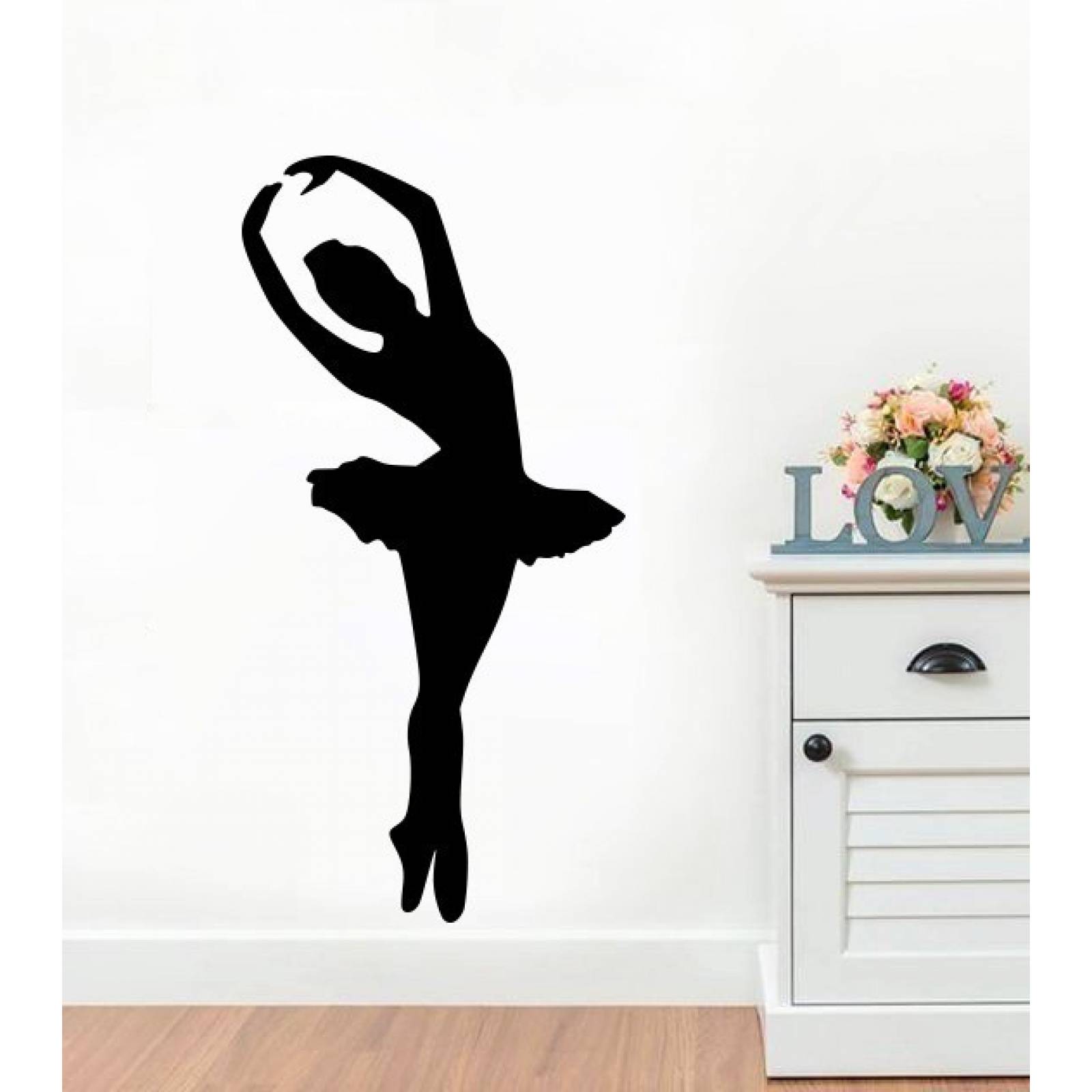 Vinilos Decorativos Vinilo Pared Silueta Bailarina De Ballet