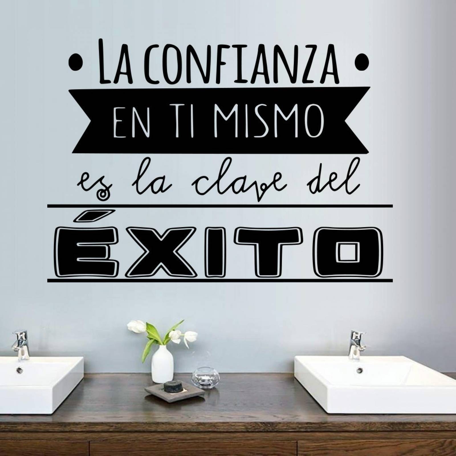 Vinilos Decorativos Vinilo Para Pared Frases Confianza Exito