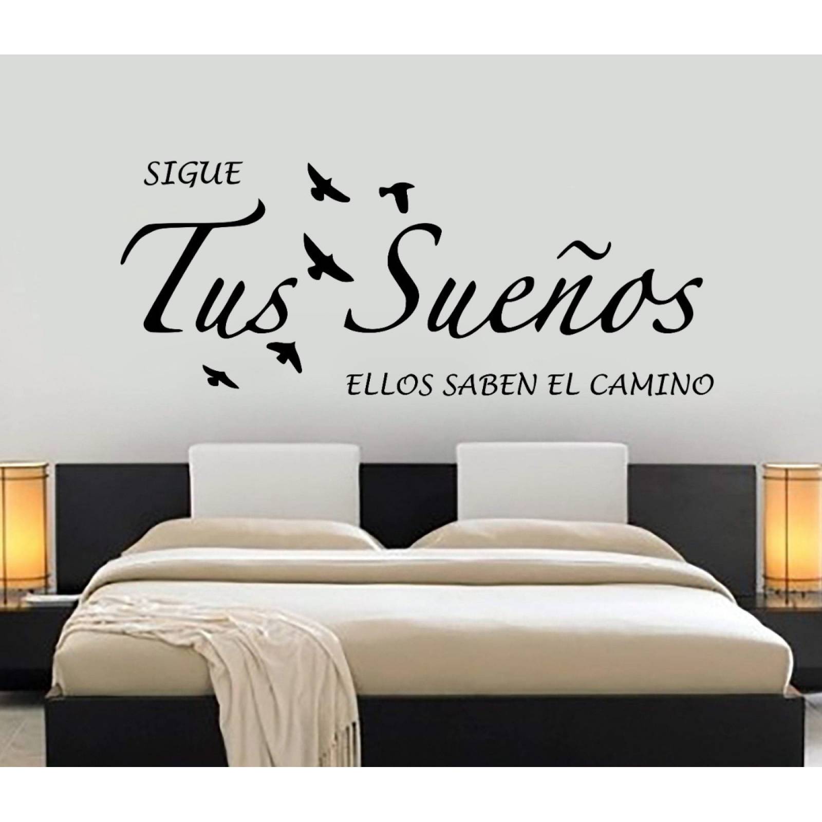 Vinil Decorativo Para Pared Frases Letras Sigue Tus Sueños