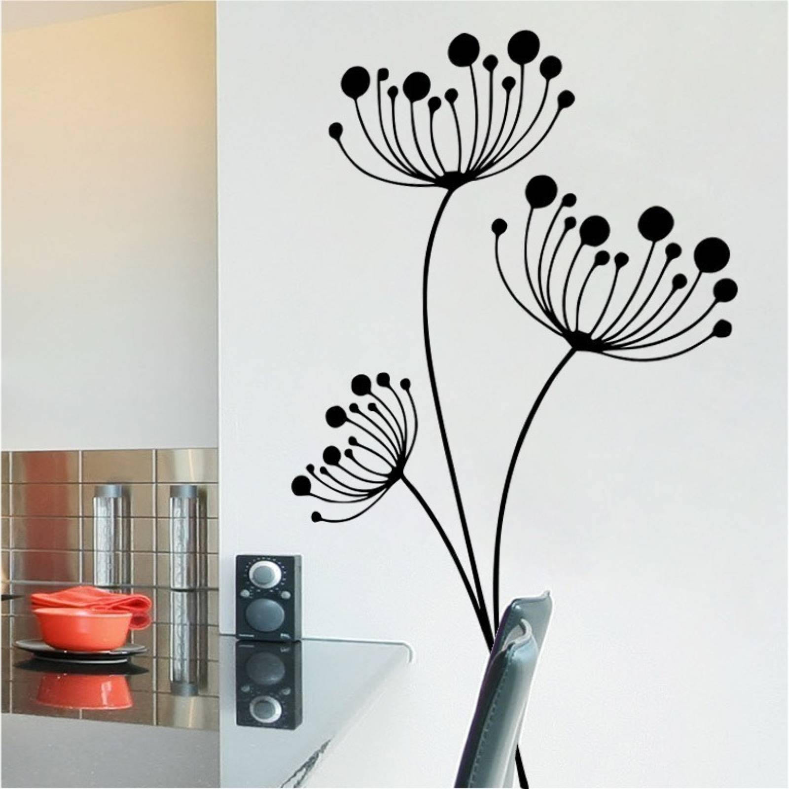 Vinilos Decorativos Vinilo Para Pared Silueta Diente De Leon