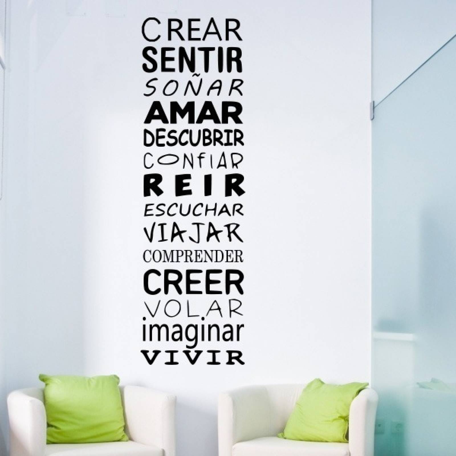Vinil Decorativo Para Pared Palabras Motivacionales