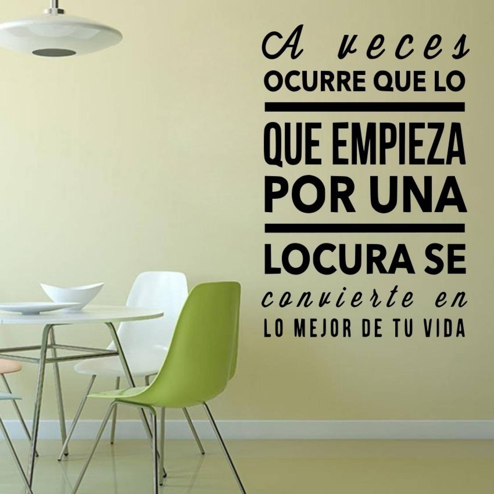 Vinil Decorativo Para Paredes Frases A Veces Ocurre Que Lo