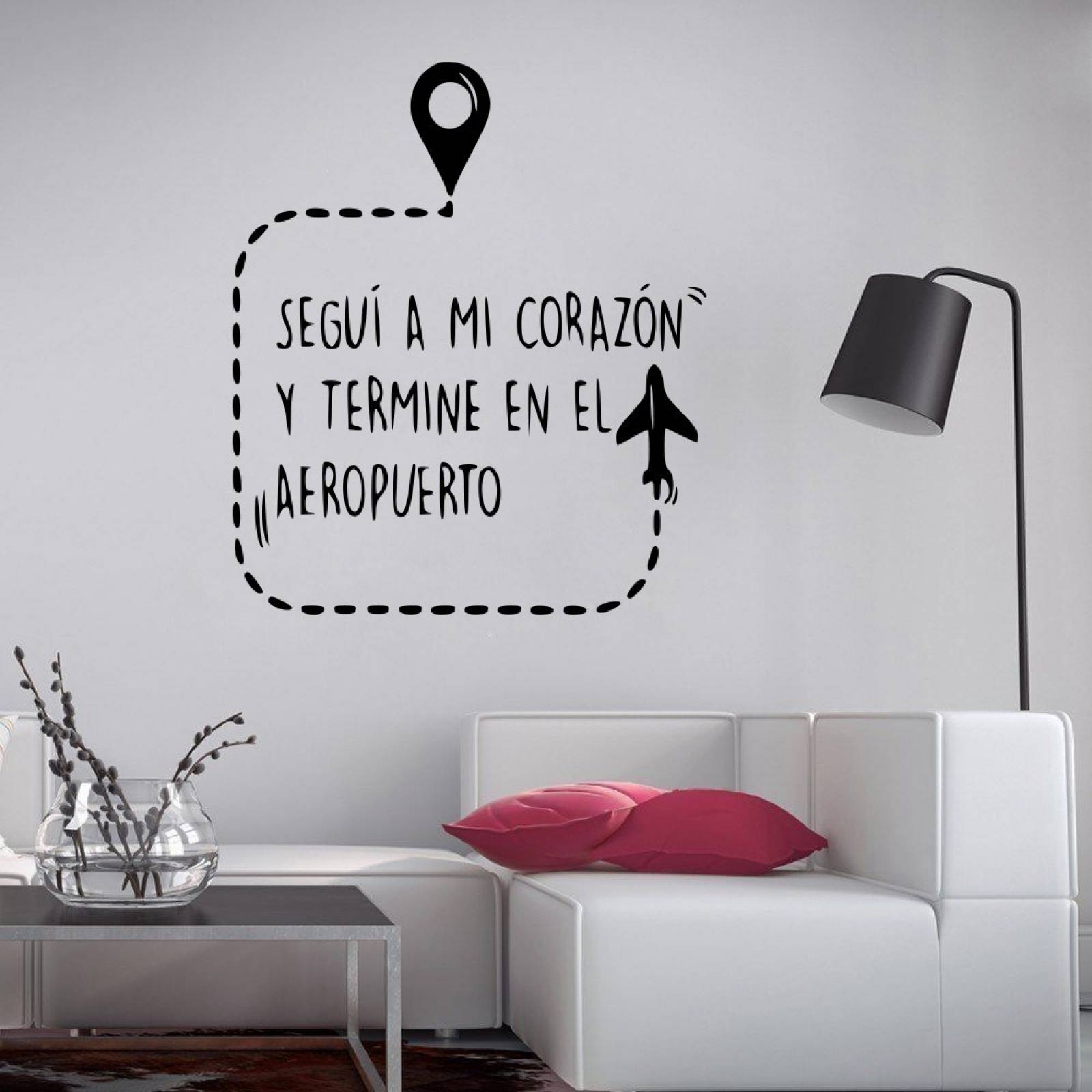 Vinil Decorativo Paredes Frases Viajar Segui A Mi Corazon...