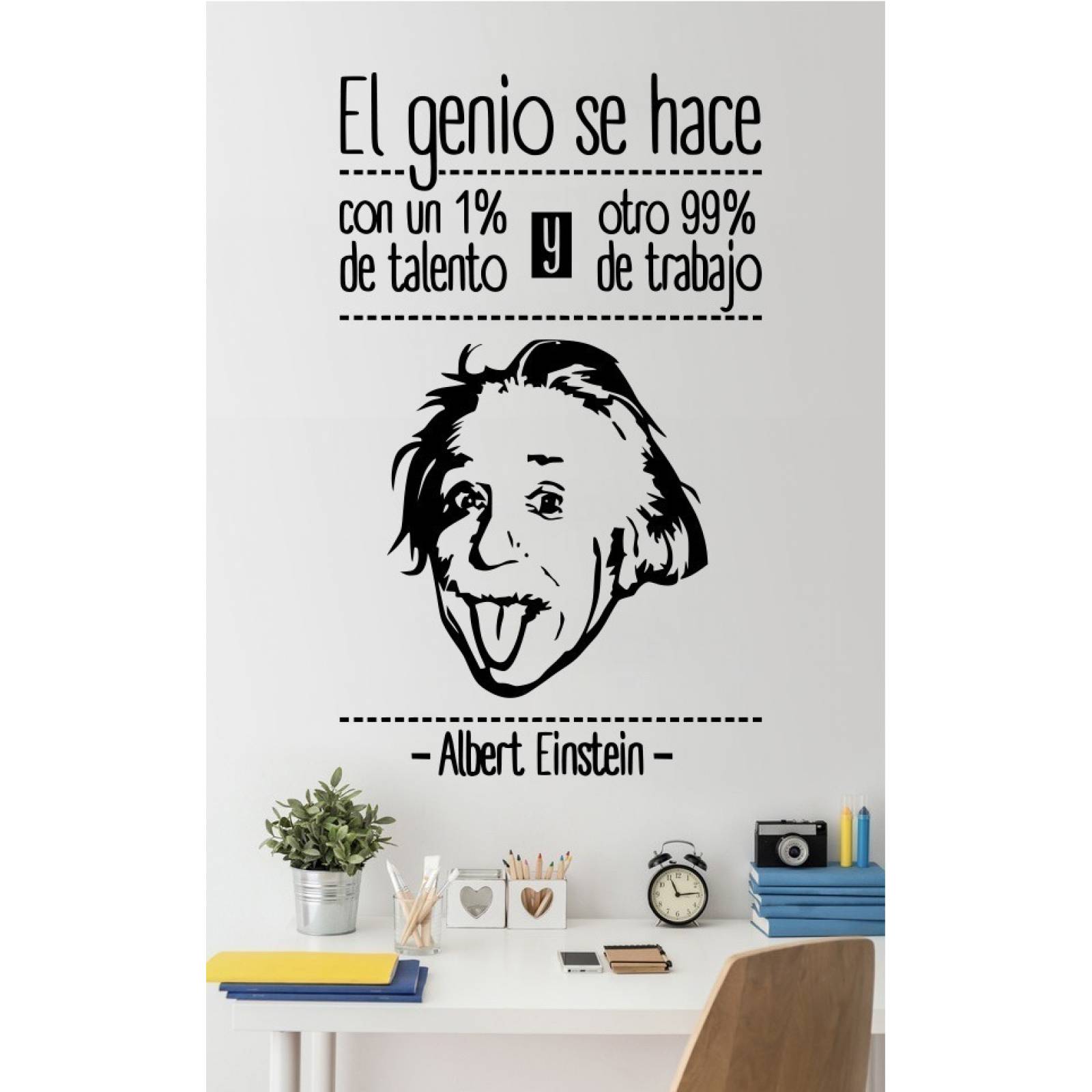 Viniles Decorativos Pared Frases Albert Einstein El Genio Se