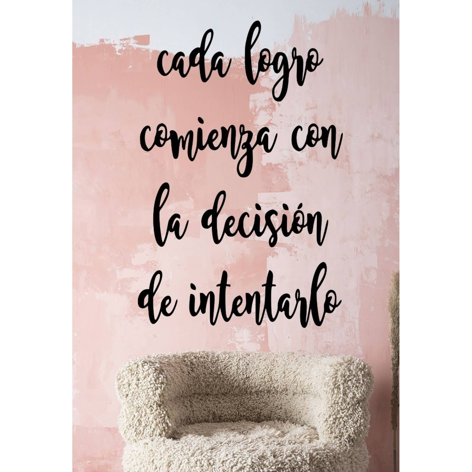 Vinil Decorativo Pared Frases Motivacionales Cada Logro ...