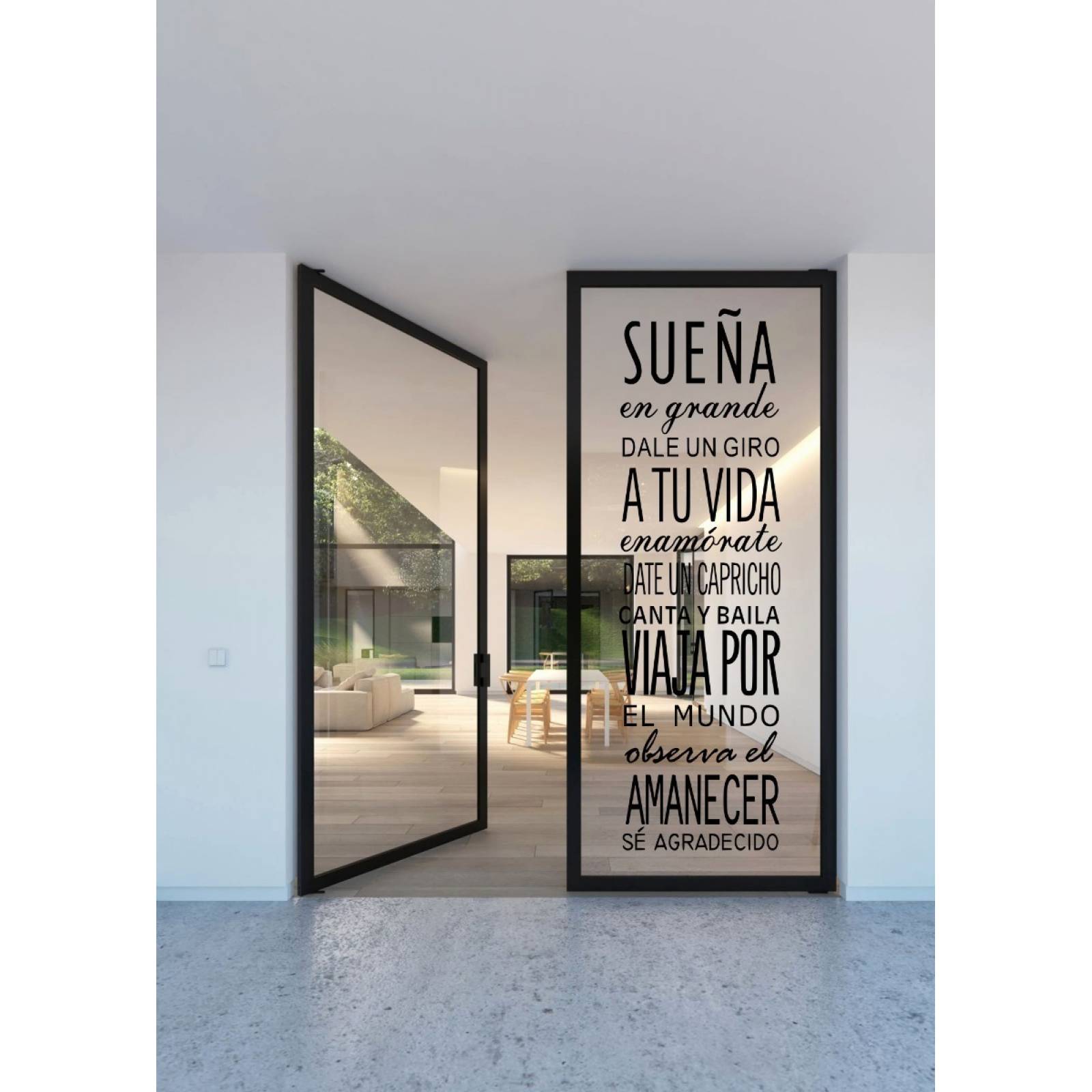 Vinil Decorativo Pared Frases Motivacionales Sueña En Grande