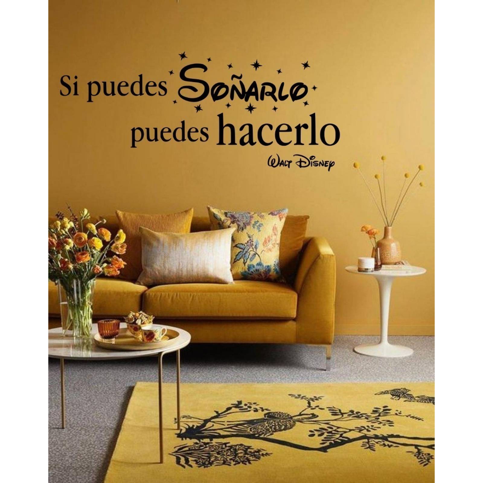 Vinil Decorativo Pared Frases Walt Disney Si Puedes Soñarlo