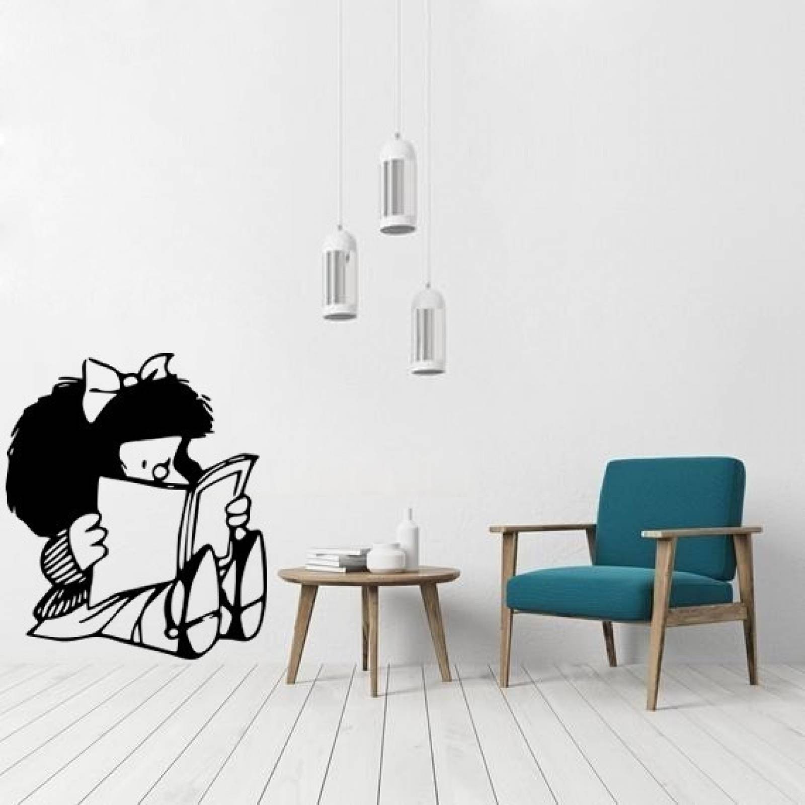 Viniles Decorativos Vinil Para Pared Silueta Mafalda