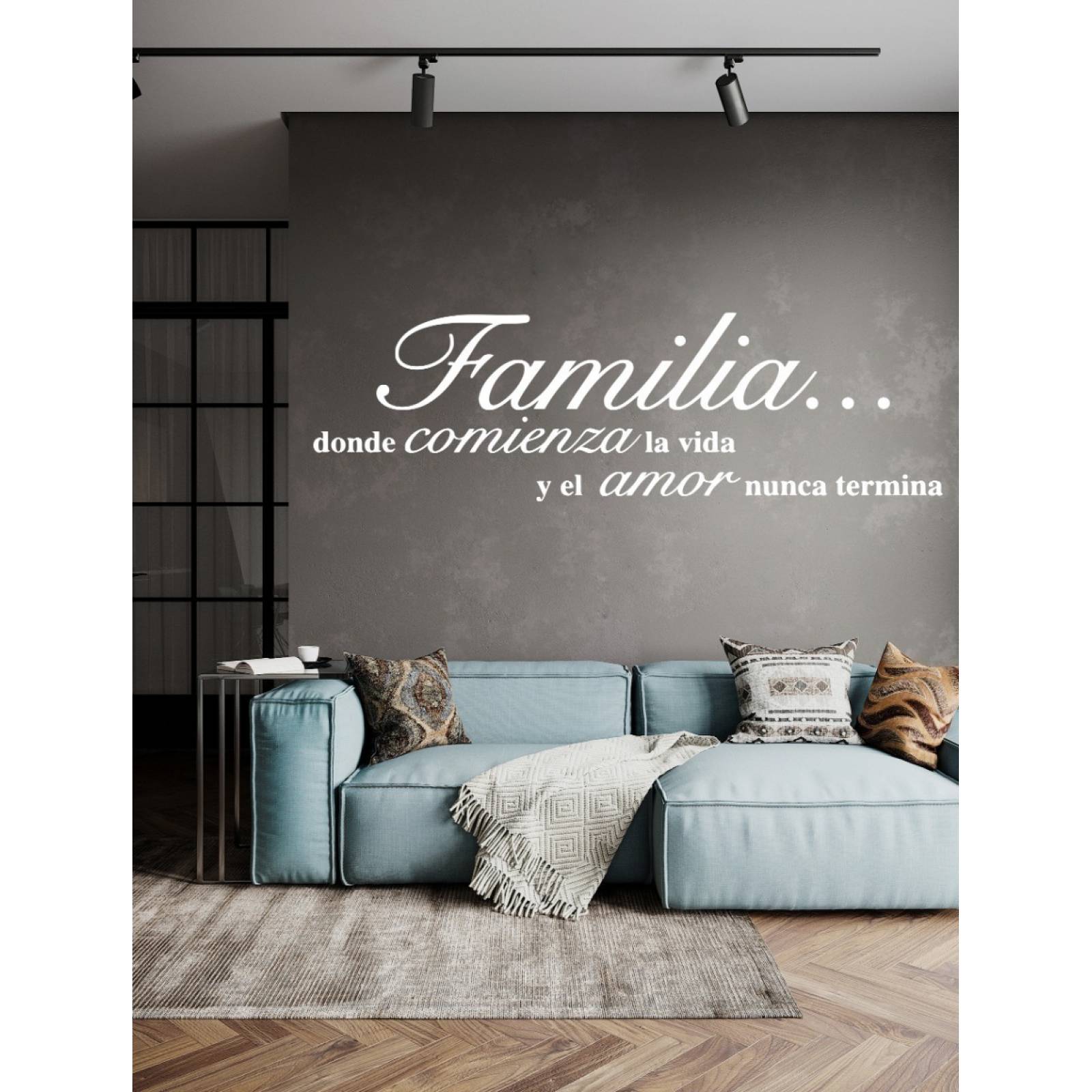 Vinilos Decorativos Vinil Pared Frases Letras Familia Donde