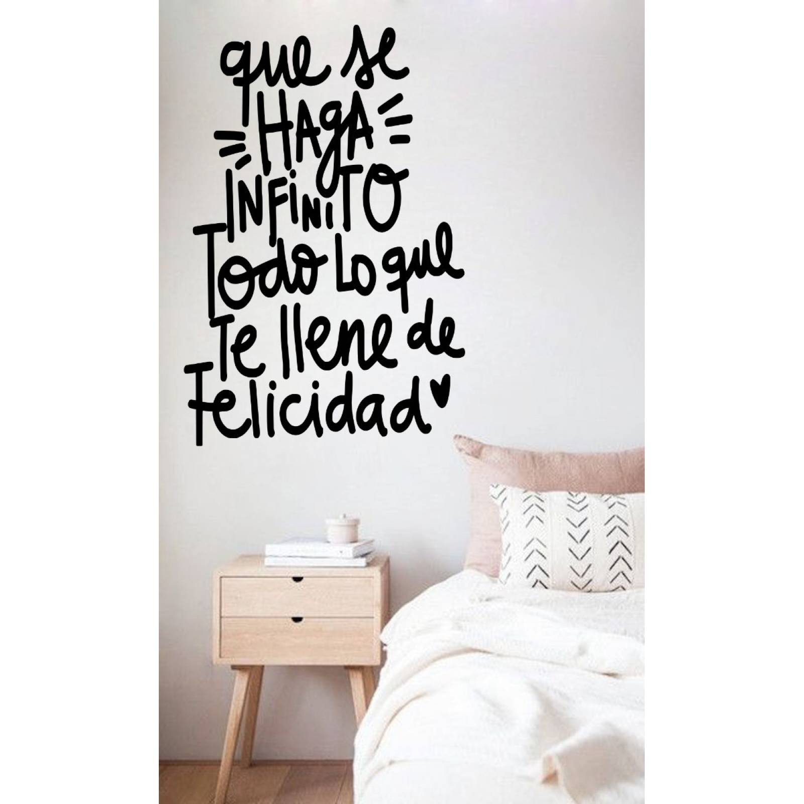Vinilos Pared Decorativos Frases Que Se Haga Infinito ...