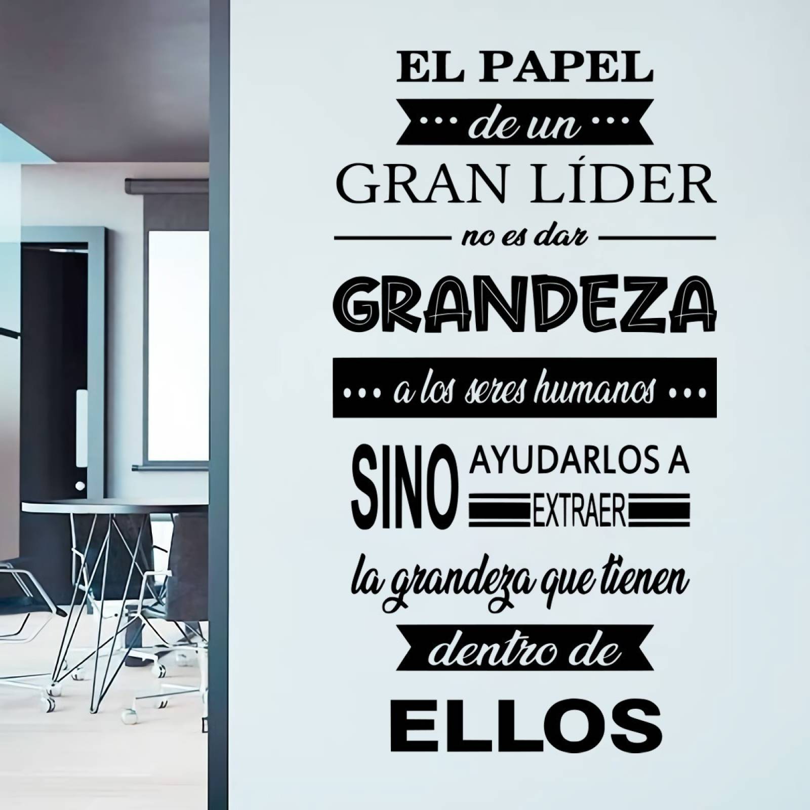 Vinilos Decorativos Para Empresa El Papel De Un Gran Líder