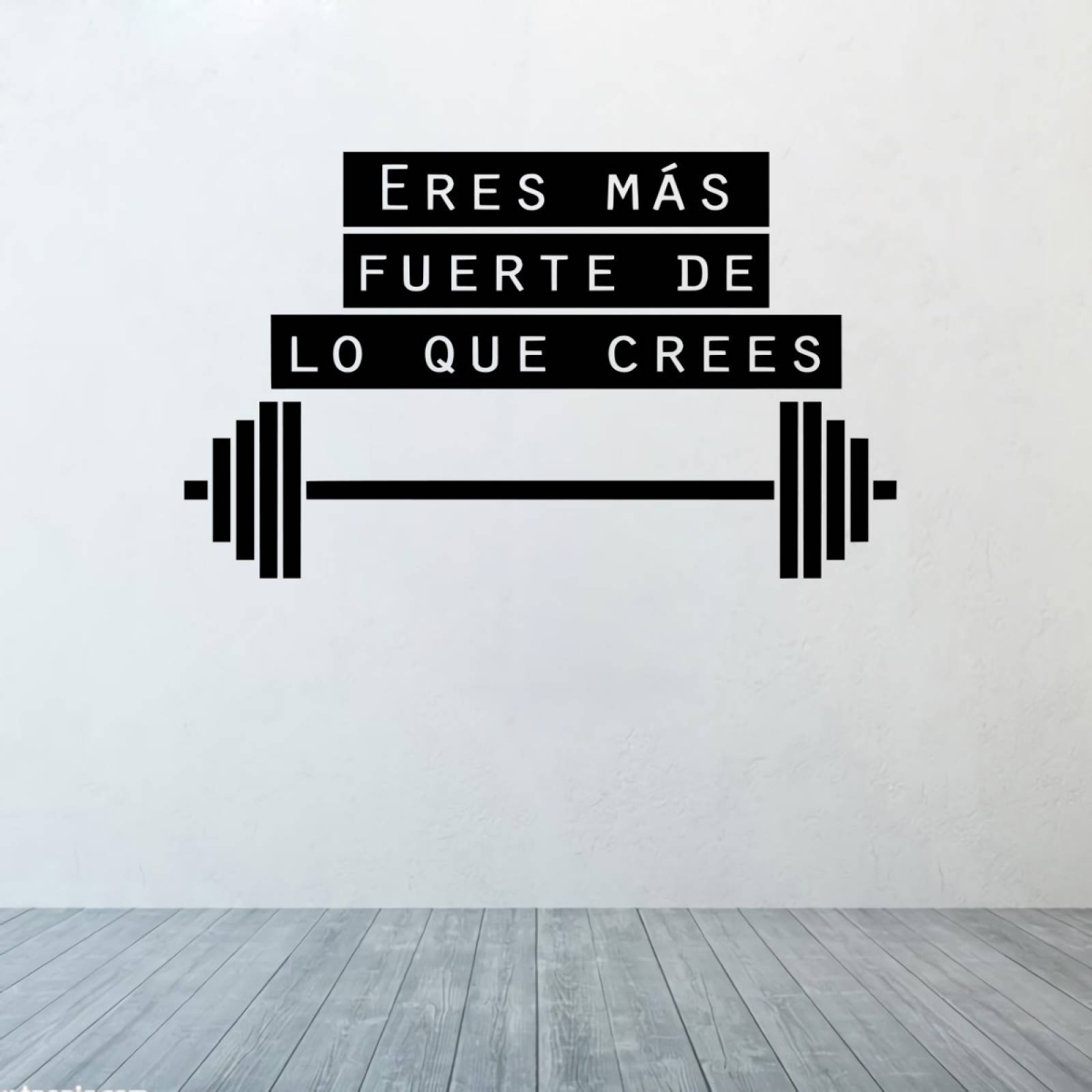 Vinilos Decorativos Para Gym Eres Más Fuerte De Lo Que Crees