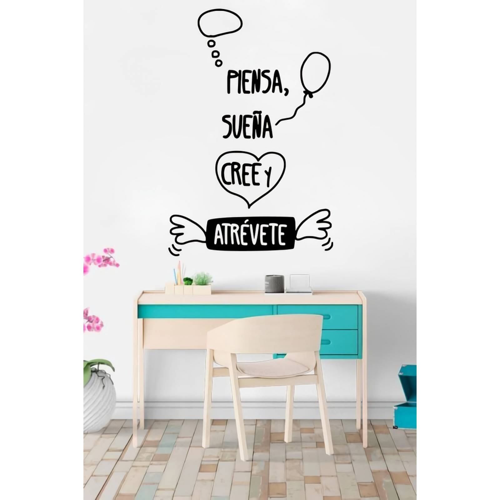 Vinilos Decorativos Para Pared Modernos Piensa Sueña Cree