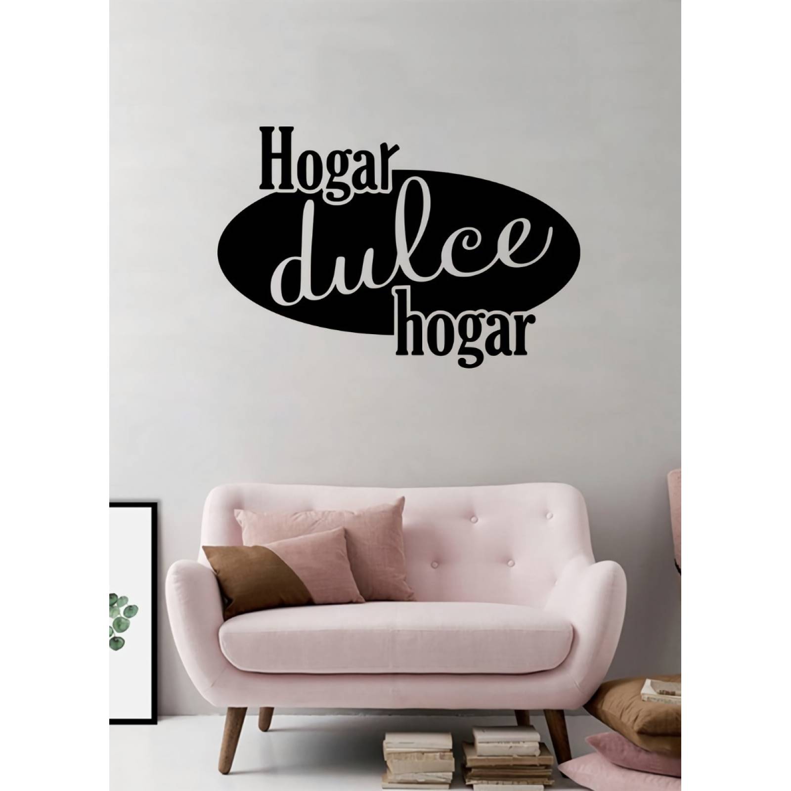 Vinilos Decorativos Vinil P/ Pared Frases Hogar Dulce Hogar