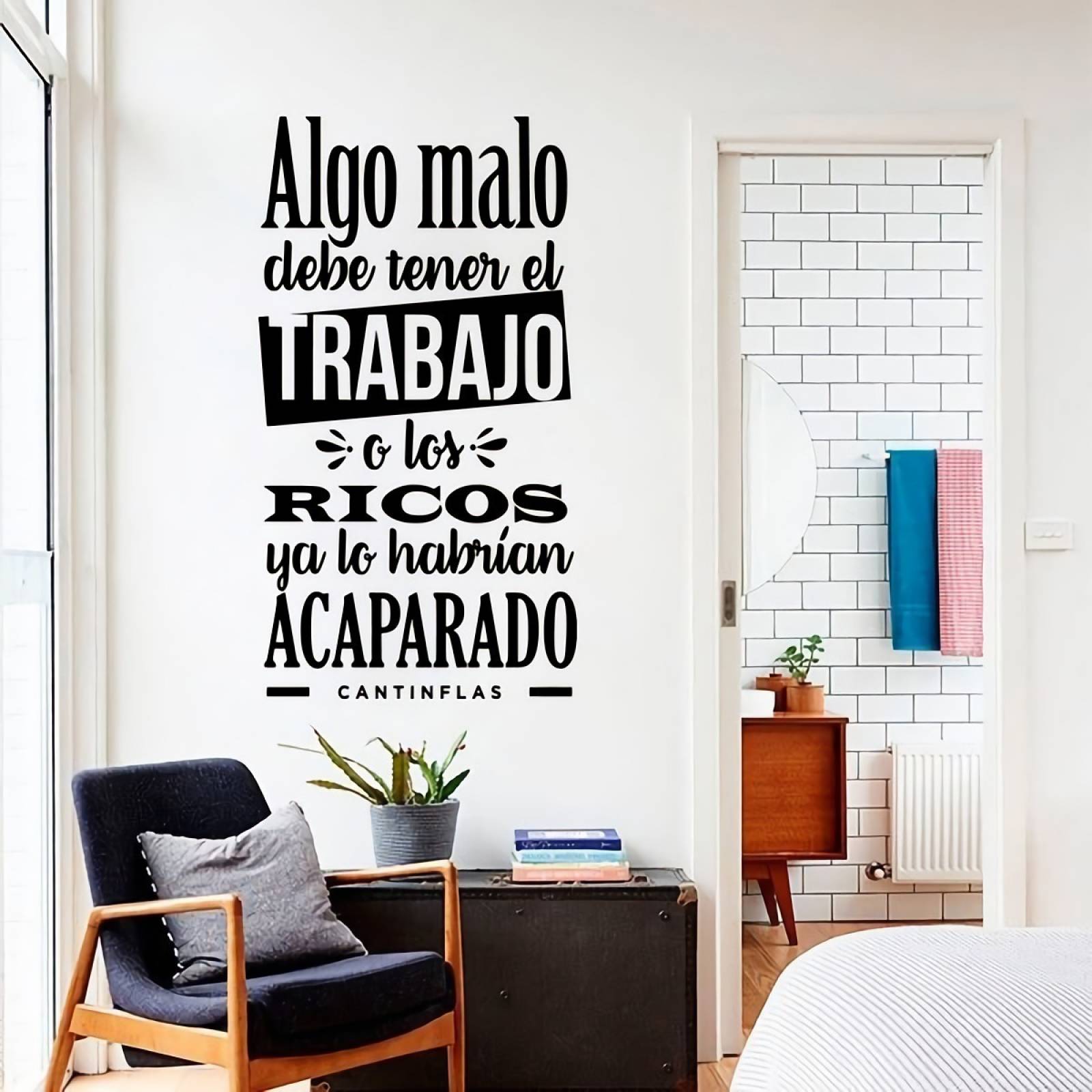 Vinil Decorativo Paredes Citas Cantinflas Algo Malo Debe ...