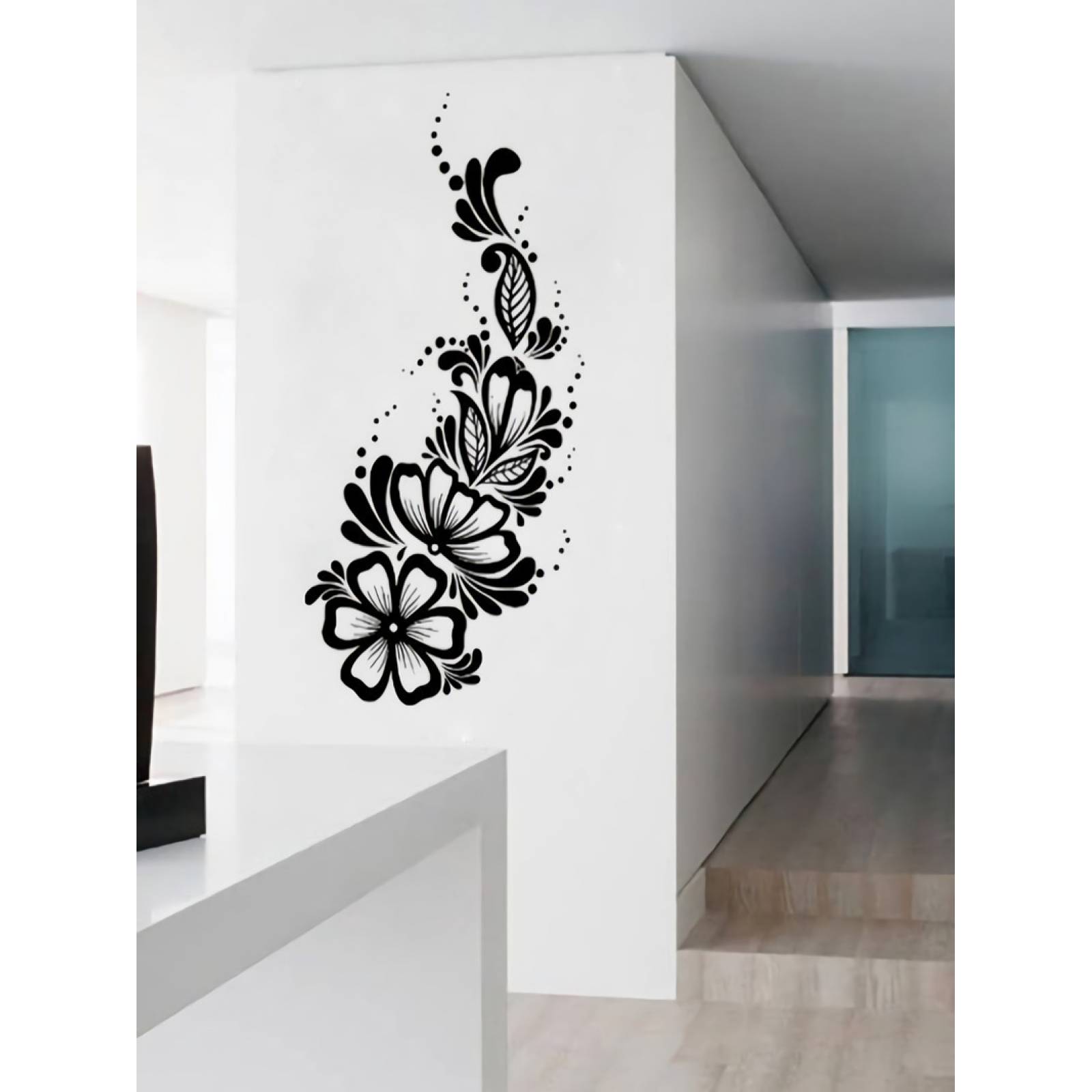 Vinilos Decorativos Para Pared Vinil Moderno Elemento Floral