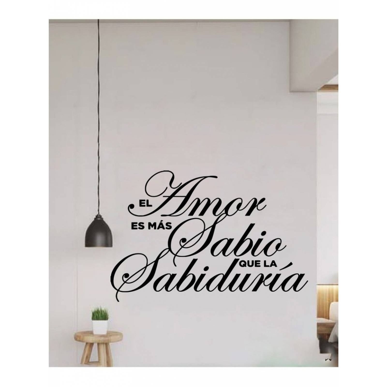 Vinilos Decorativos Vinil Pared Frases Letras El Amor Es Mas