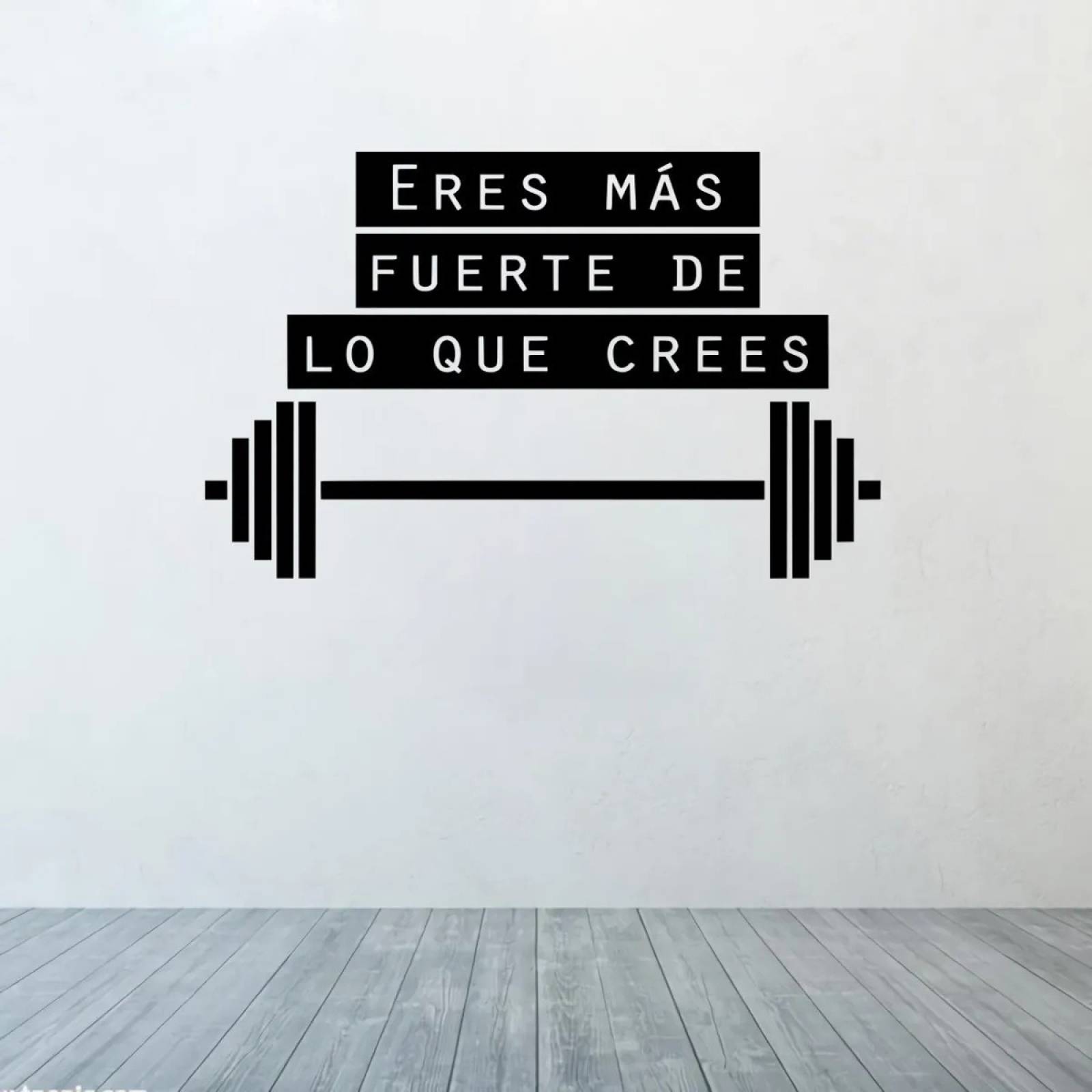 Vinil Decorativo Gym Eres Más Fuerte De Lo Que Crees 60x90