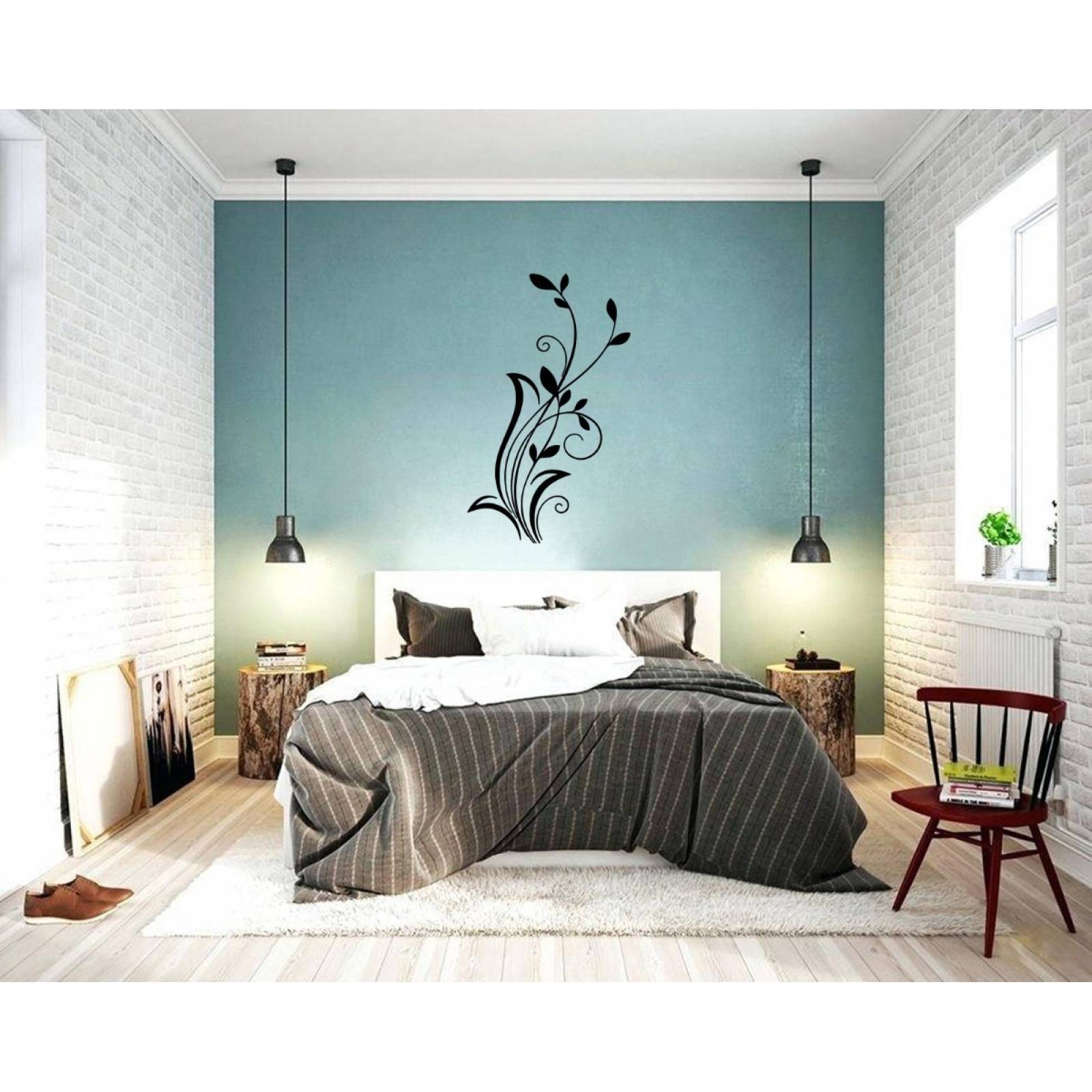 Vinilos Decorativos Vinil Pared Silueta Planta Decorativa