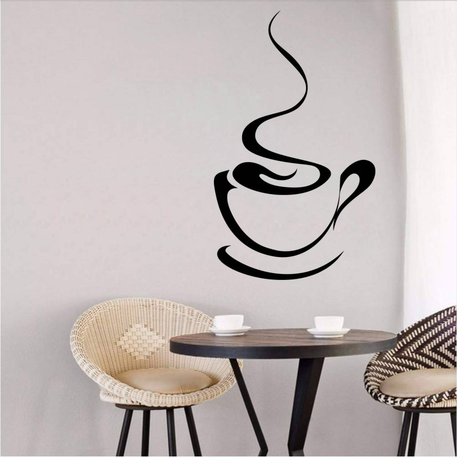 Vinilos Decorativos Vinil Pared Silueta Taza Café