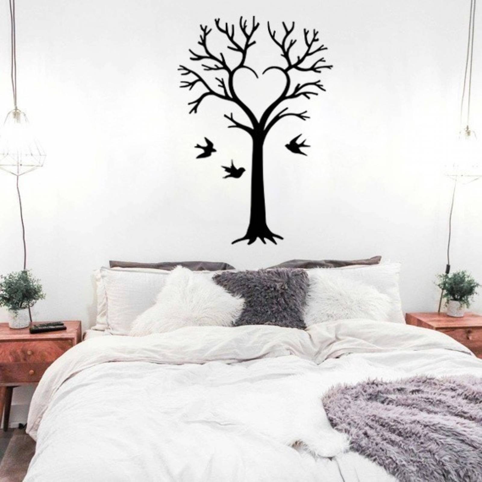 Vinilos Decorativos Vinil Pared Silueta Arbol Con Ramas En