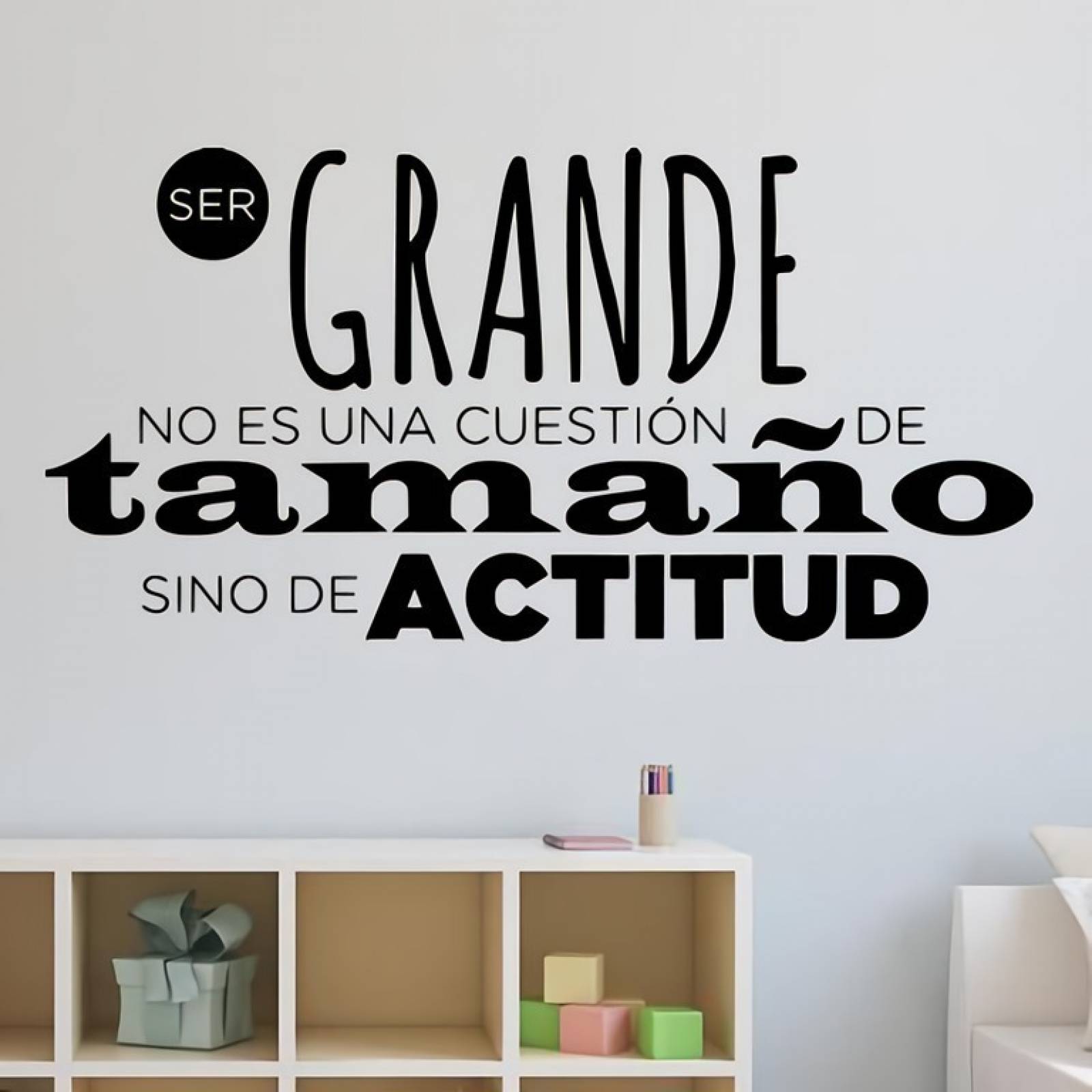 Vinilos Decorativos Vinil Pared Frases Letras Ser Grande...