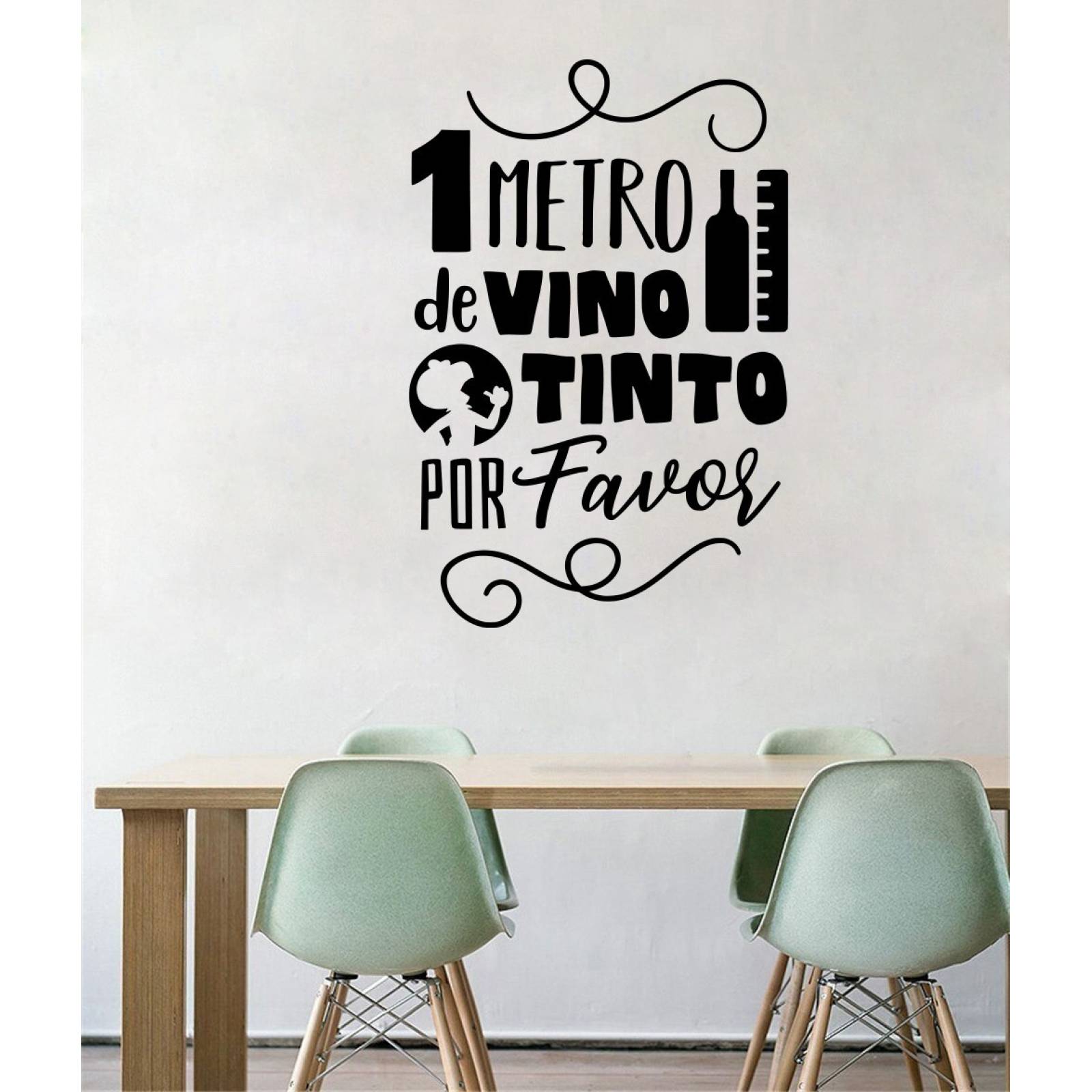 Viniles Para Decoracion De Pared Un Metro De Vino Tinto Por