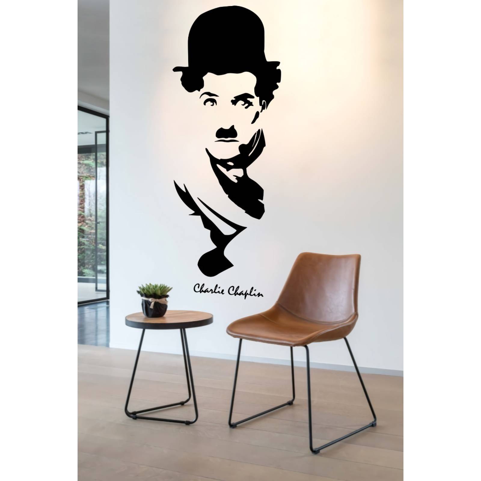 Viniles Para Decoracion De Pared Silueta Charlie Chaplin